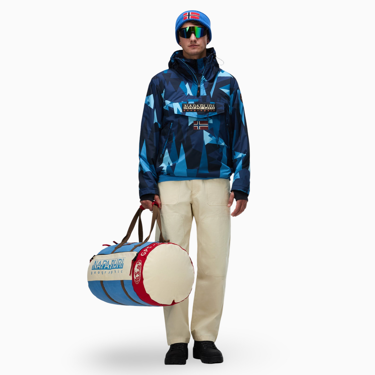 Анорак яке Napapijri Rainforest Next All Over Print Anorak Jacket NP0A8AHX FXD Front View