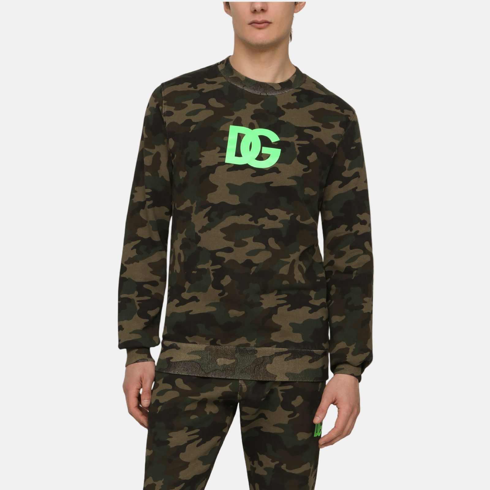 Dolce & Gabbana Camouflage Men Sweatshirt G9SY5T G7I8H S9000 Front View