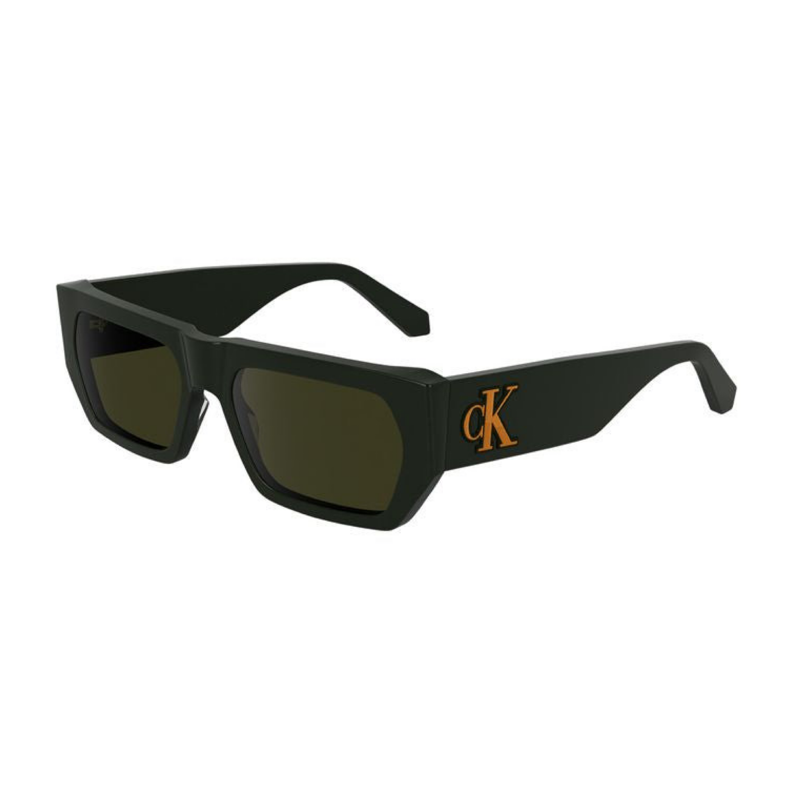 Calvin Klein Green Acetate Men Sunglasses