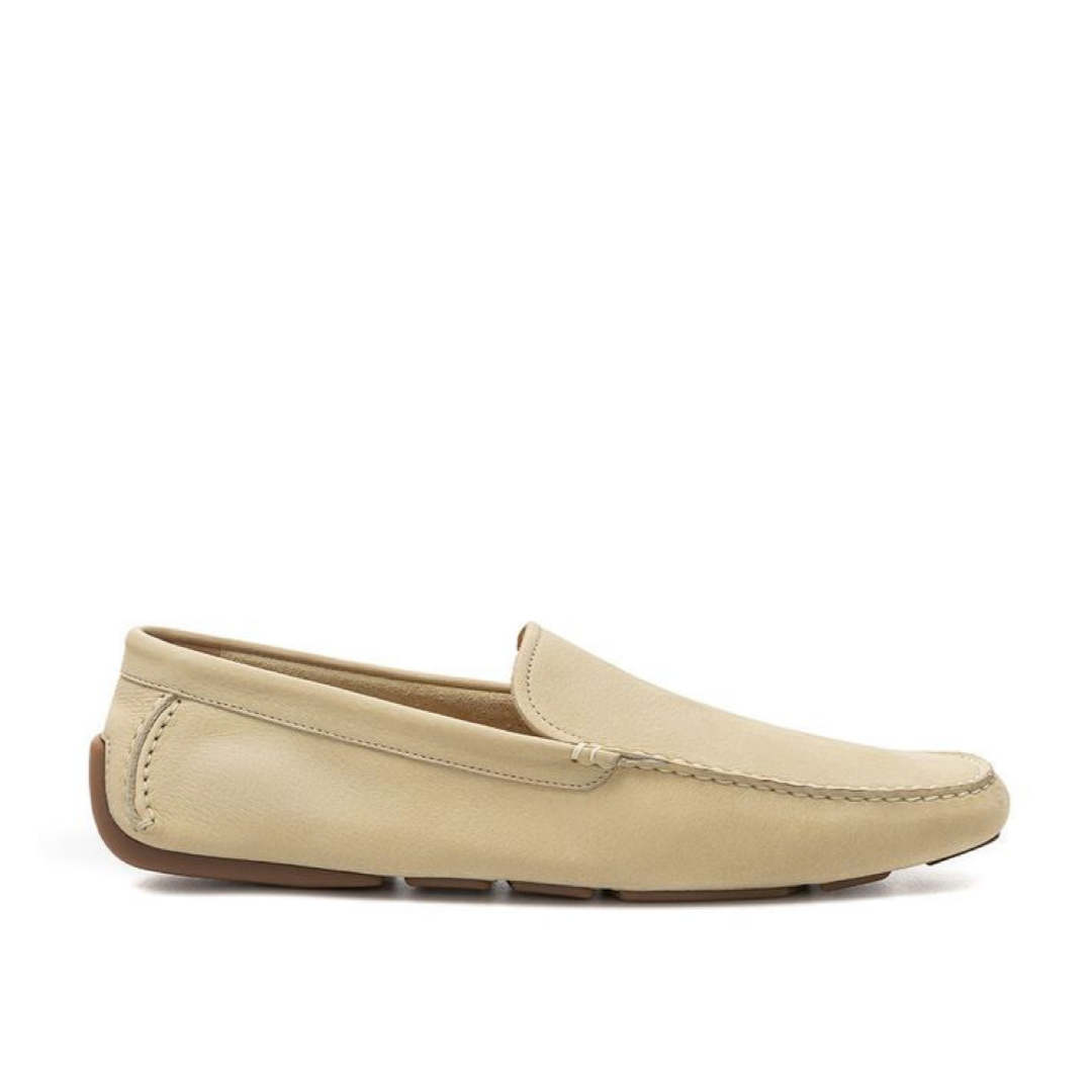 Мъжки мокасини Bally Beige Suede Loafer