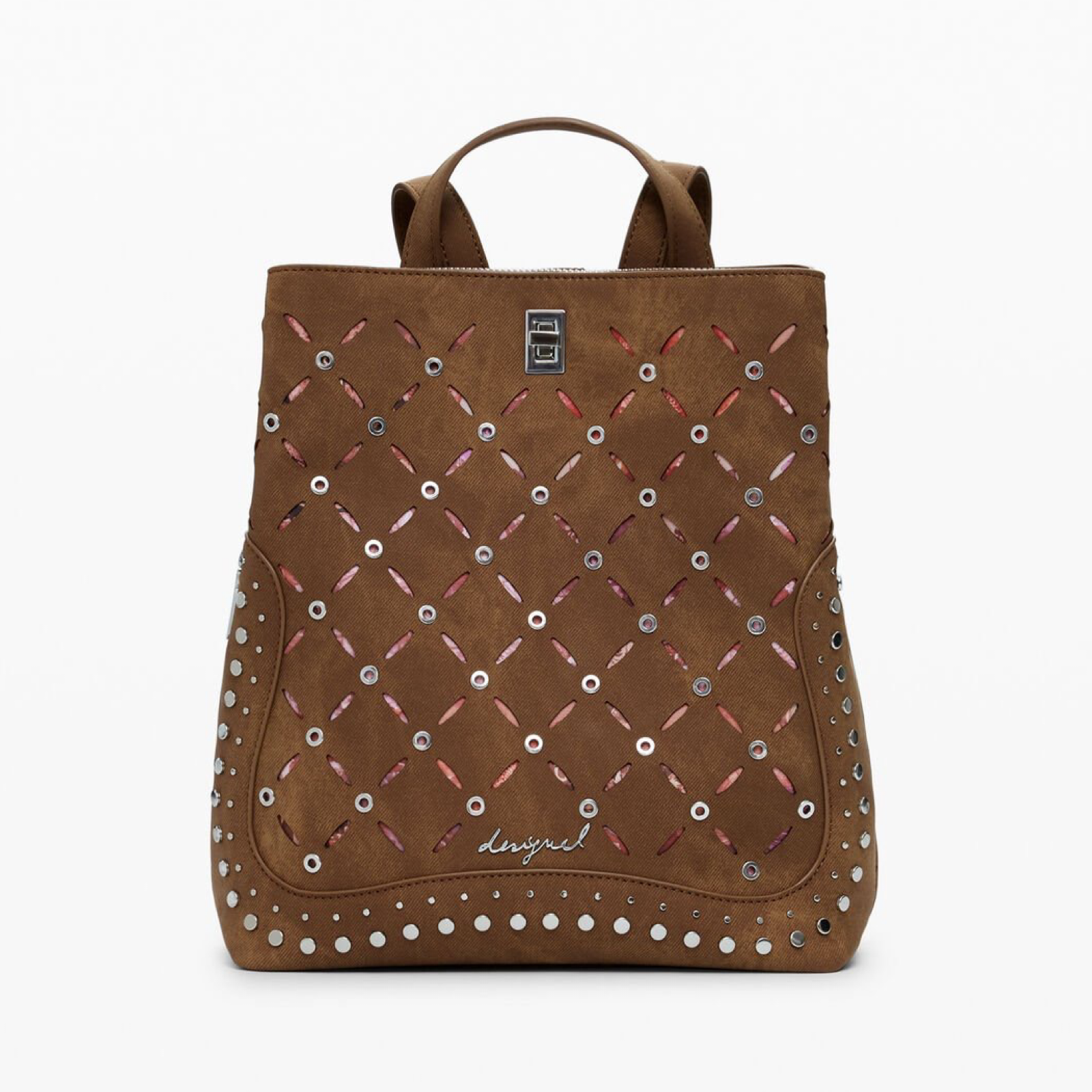 Дамска кафява раница Desigual Women Rucksack 25WAKP31 Front View