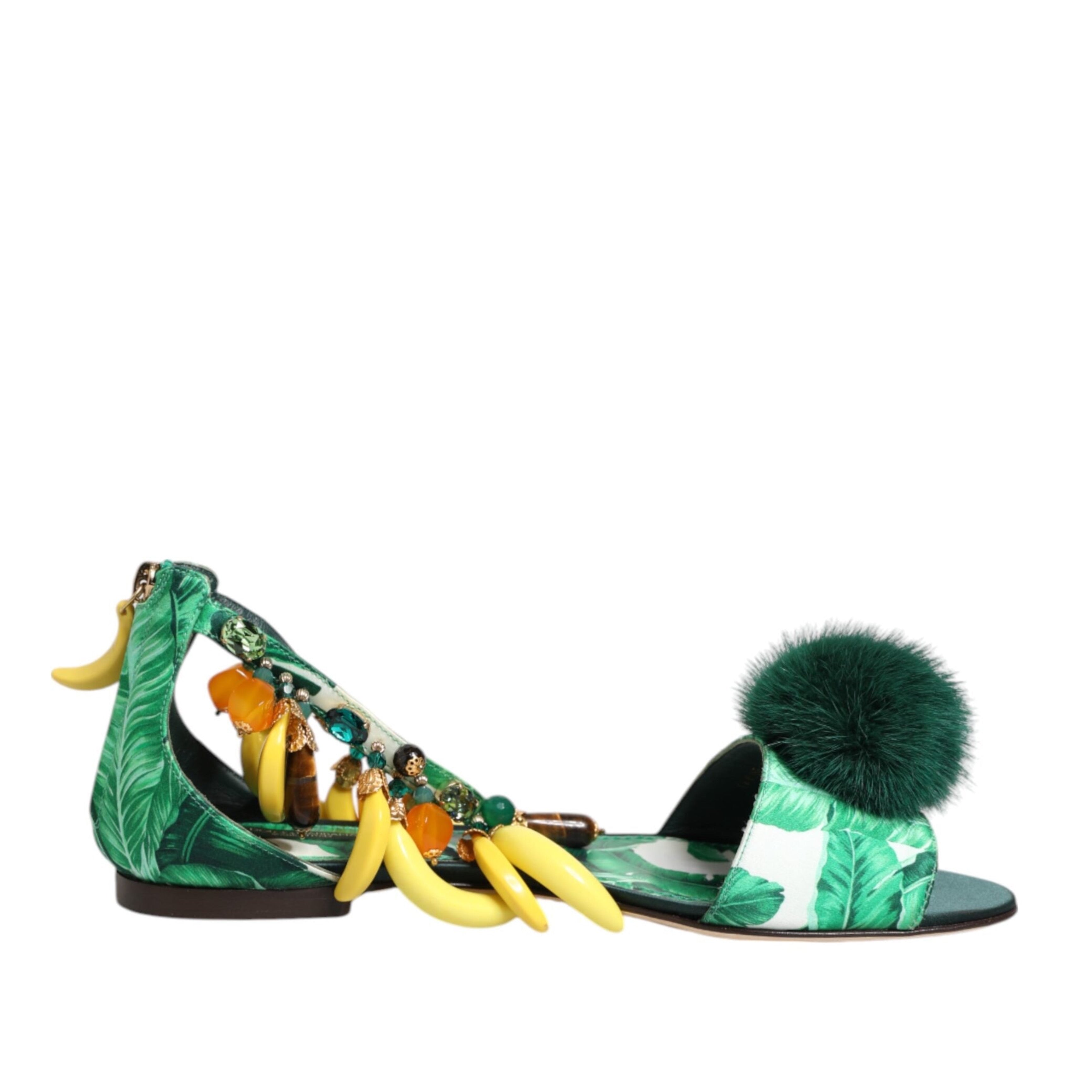Дамски екстравагантни сандали с банани Dolce & Gabbana Banana Leaf Sandals