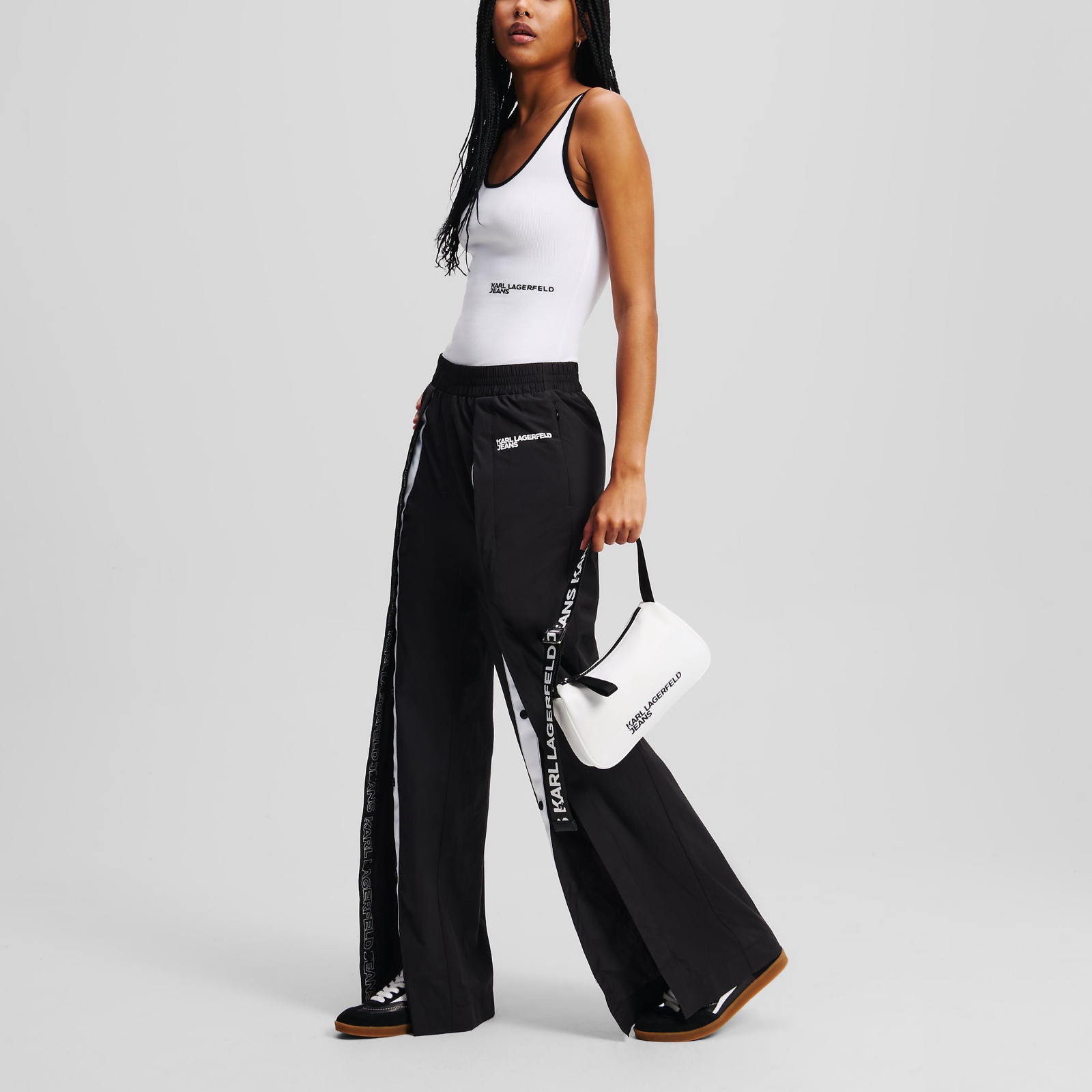 Дамско бяло боди Karl Lagerfeld Jeans Women Bodysuit A2W1702 1100 Side View