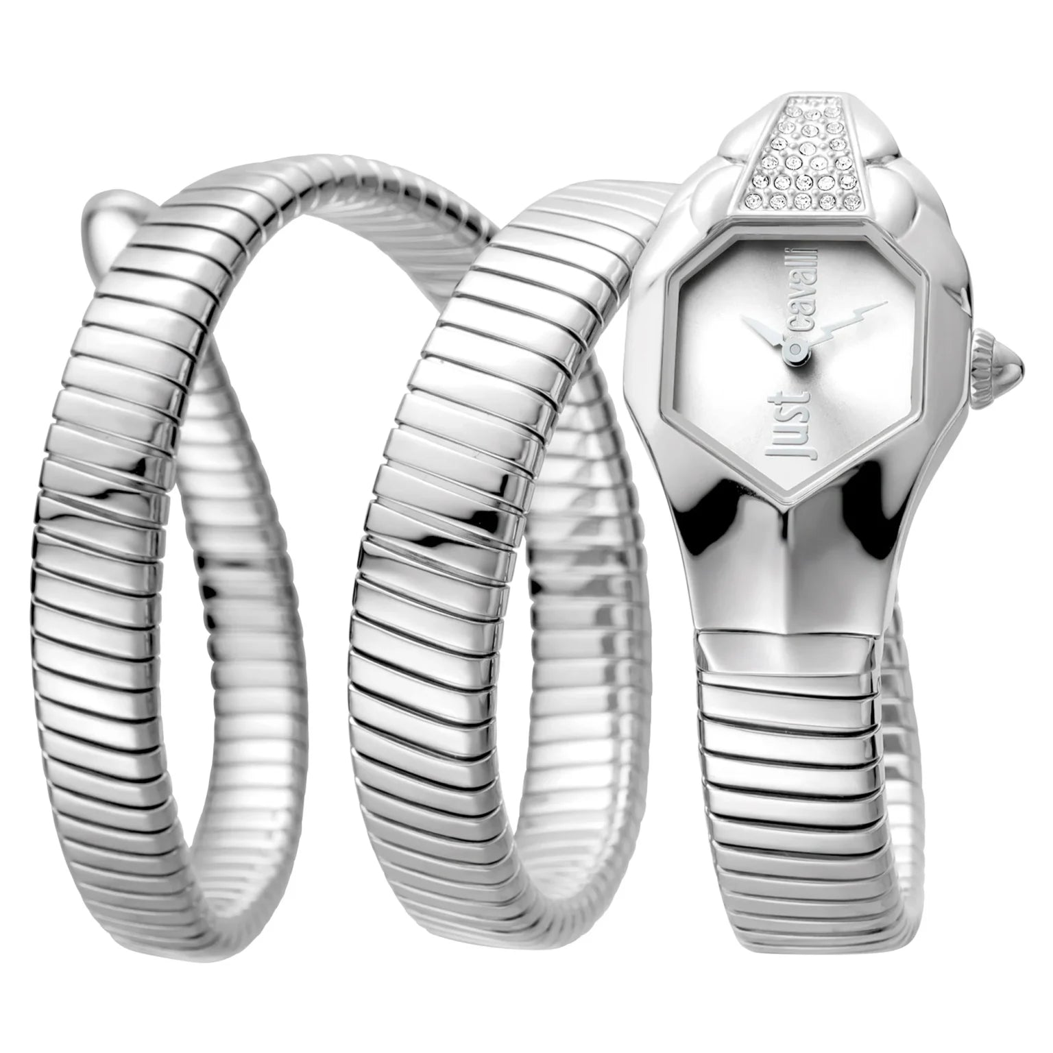 Дамски часовник Women’s watch Just Cavalli Signature Snake Glam
JC1L022M0055 Silver front view
