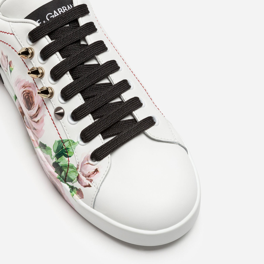 Дамски кецове Dolce & Gabbana Portofino Floral-Print Women Sneakers