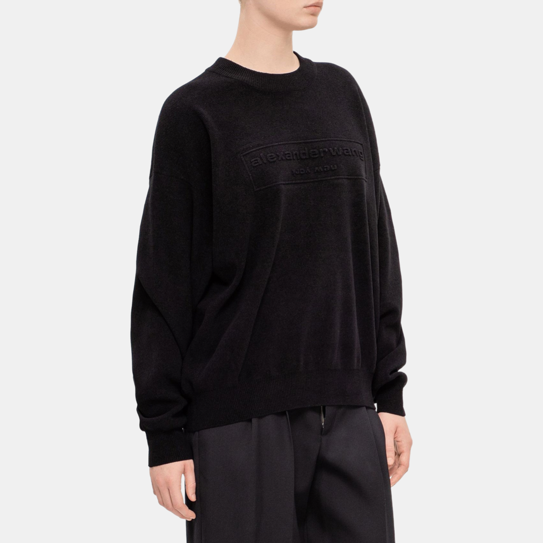 Дамски черен пуловер Alexander Wang Women Sweater