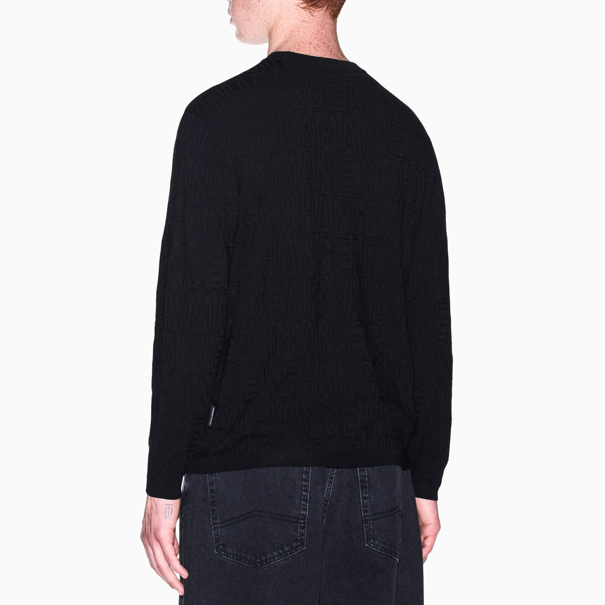 Мъжки пуловер Armani Exchange men’s knitwear XM002986 AF10454 UC001 Back view 