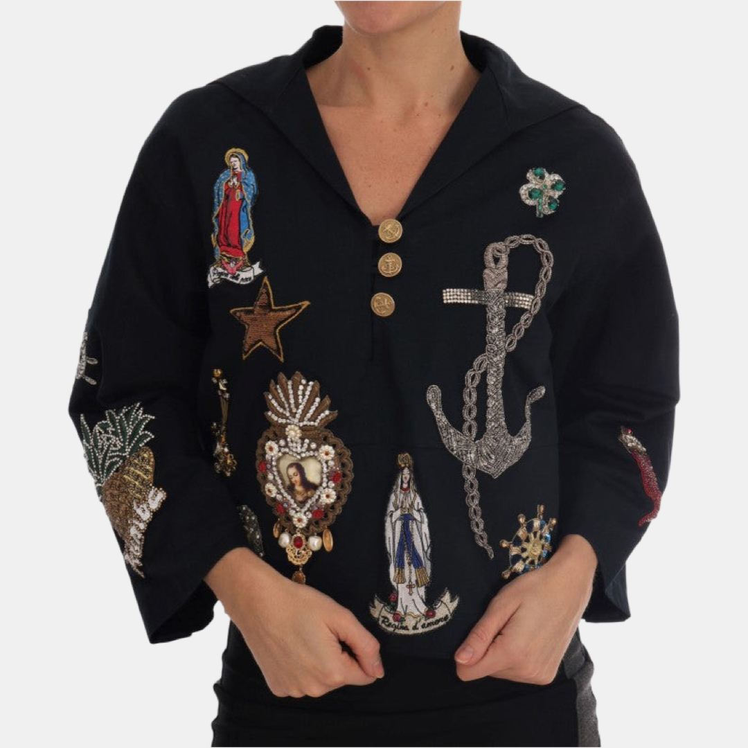 Dolce & Gabbana Crystal Sicily Women Light Jacket