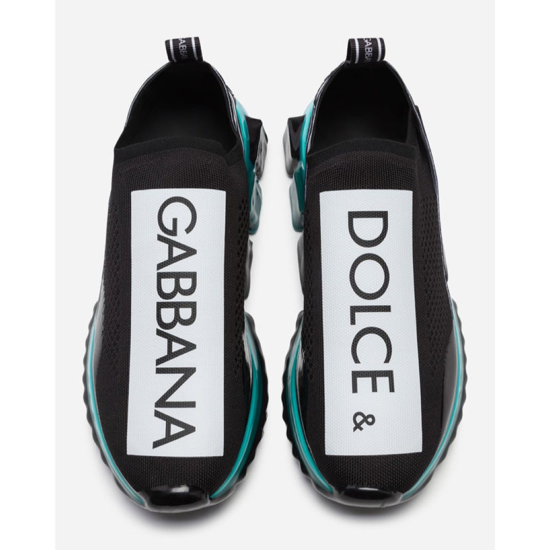 Дамски маратонки Dolce & Gabbana Black Blue Sorrento Slip On Sneakers