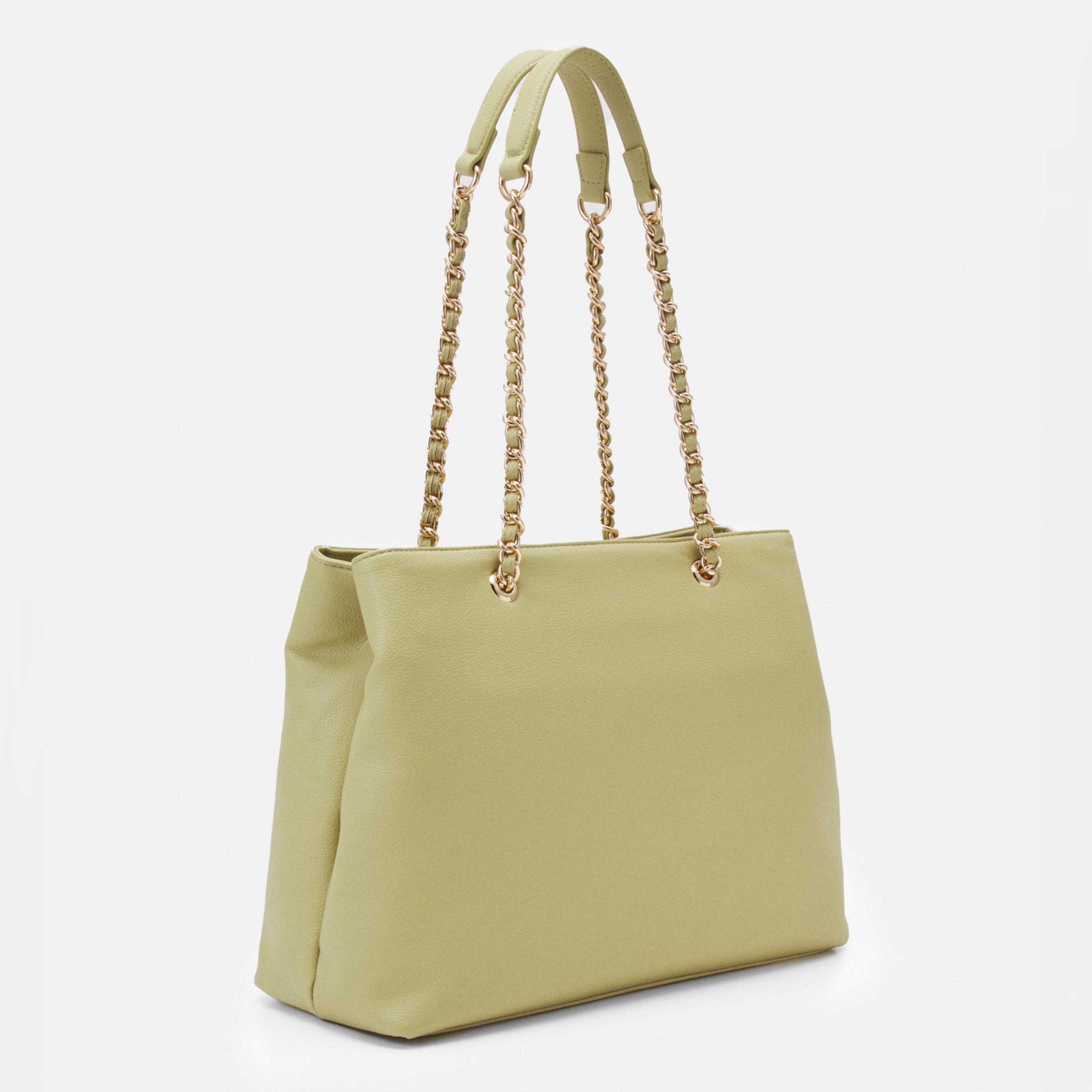 Дамска голяма чанта в зелено Women’s Tote Bag Valentino Arcadia VBS89O01 Pistachio