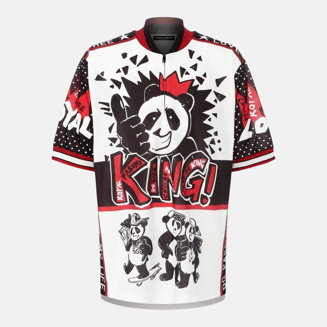 Мъжка поло тениска Dolce & Gabbana King Panda Polo Shirt