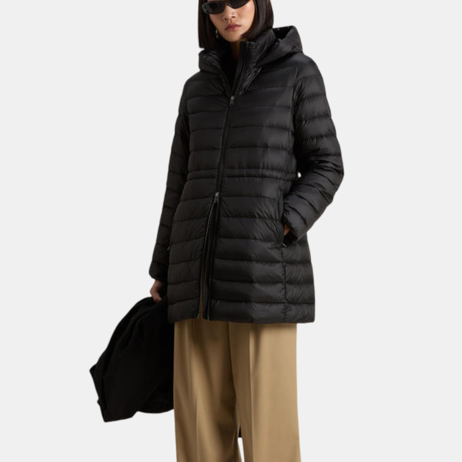 Дамско парка яке Woolrich Authentic 3 In 1 Parka Jacket CFWWOU1105FRUT0001 BLK Front View