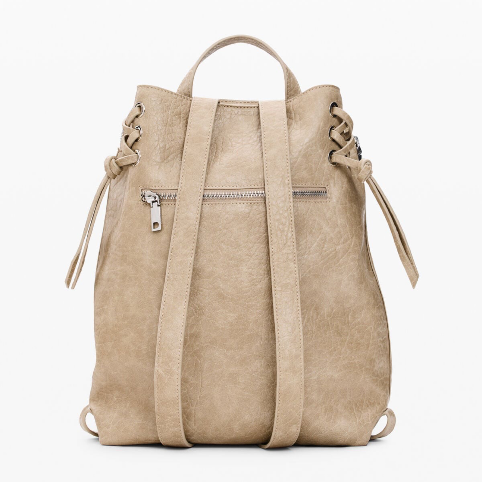 Дамска бежова раница Desigual Women Backpack 26WAKP15 1008 Back View