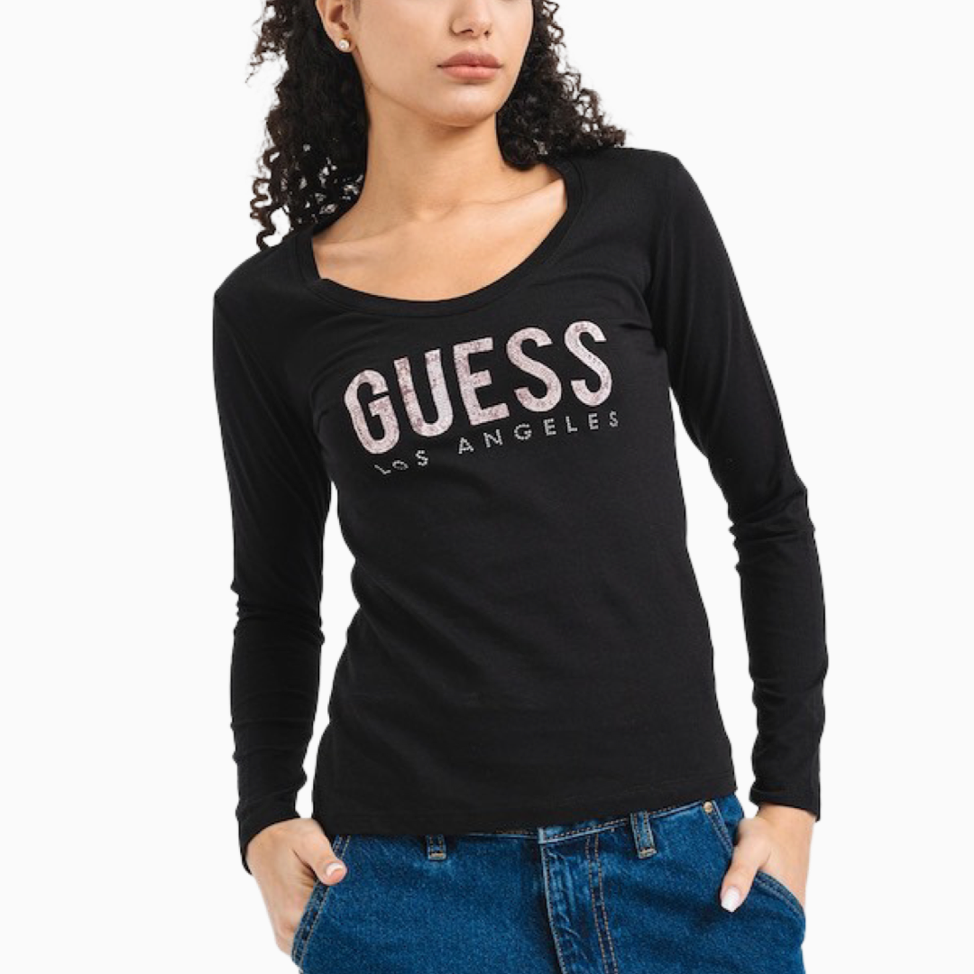 Дамска черна блуза Guess W5RI66 I3Z14 