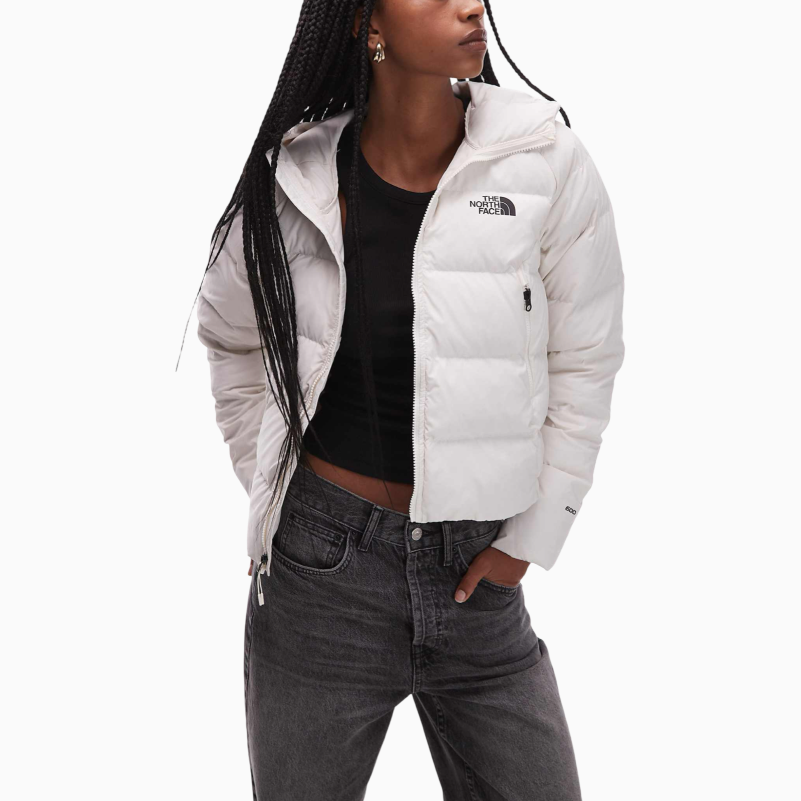 Дамски бяло яке The North Face Women Jacket NF0A8E75QLI Front View