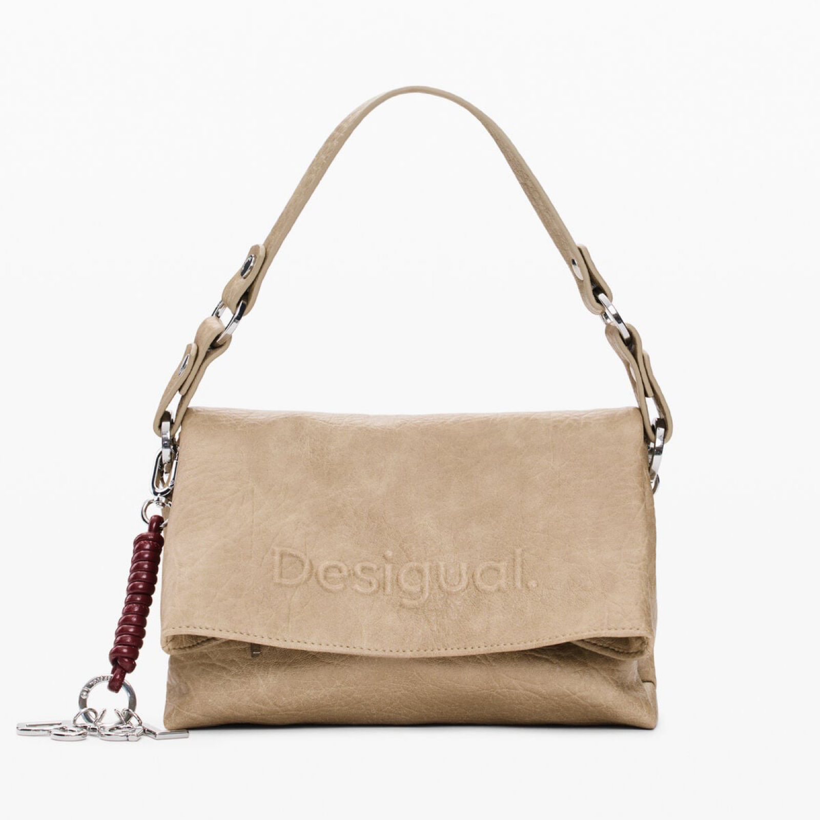 Дамсиа бежова чанта Desigual Women Crossbody Bag 26WAXP51 1008 Front View