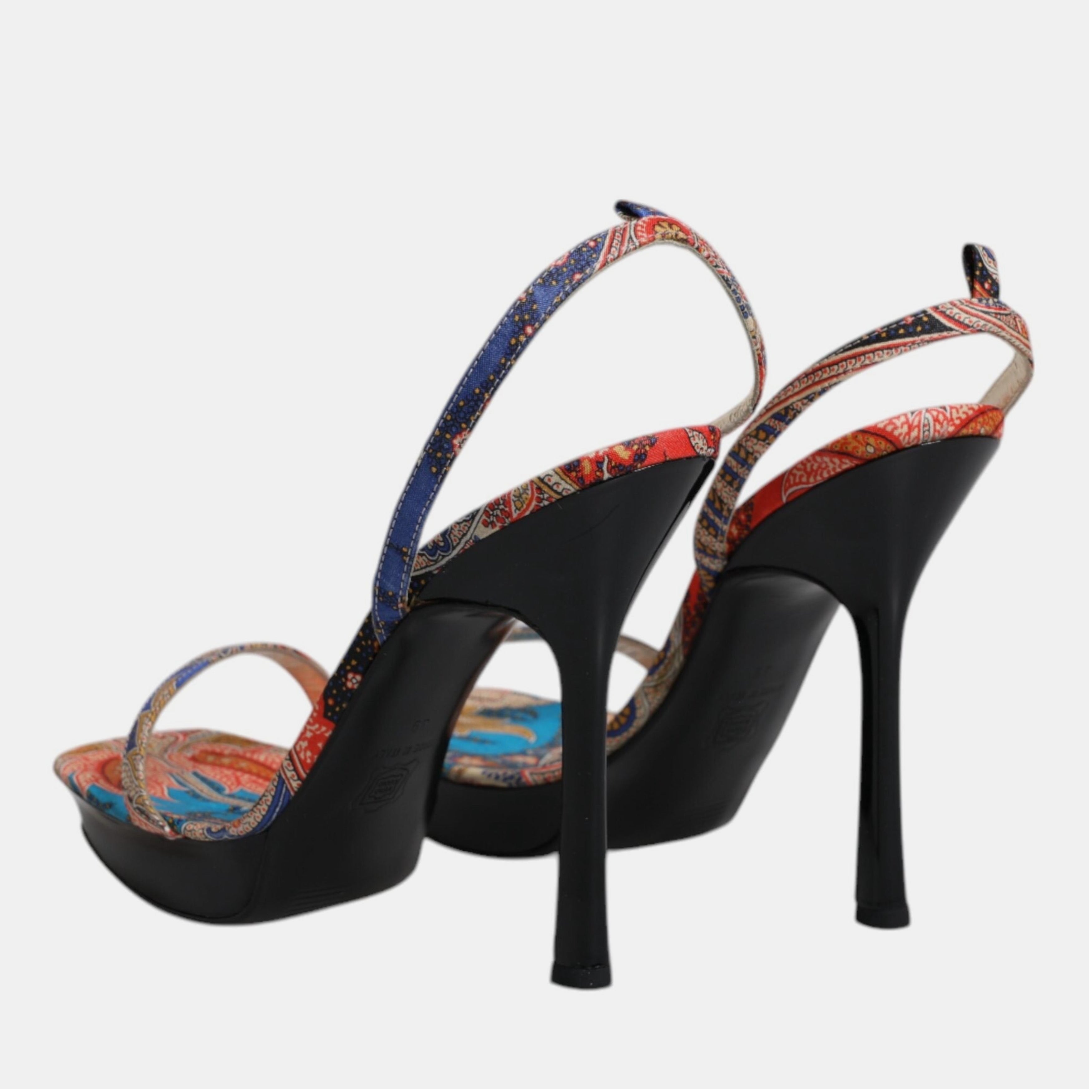 Дамски луксозни сандали на високи токчета DOLCE & GABBANA Women’s Luxury Floral High Heels Sandals