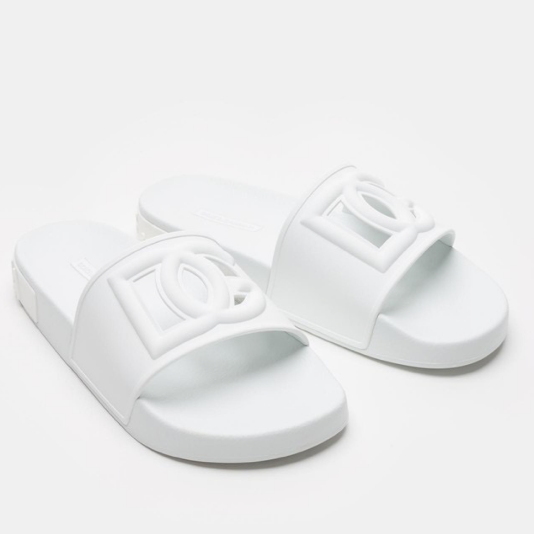 Дамски бели чехли Dolce & Gabbana Women Slippers