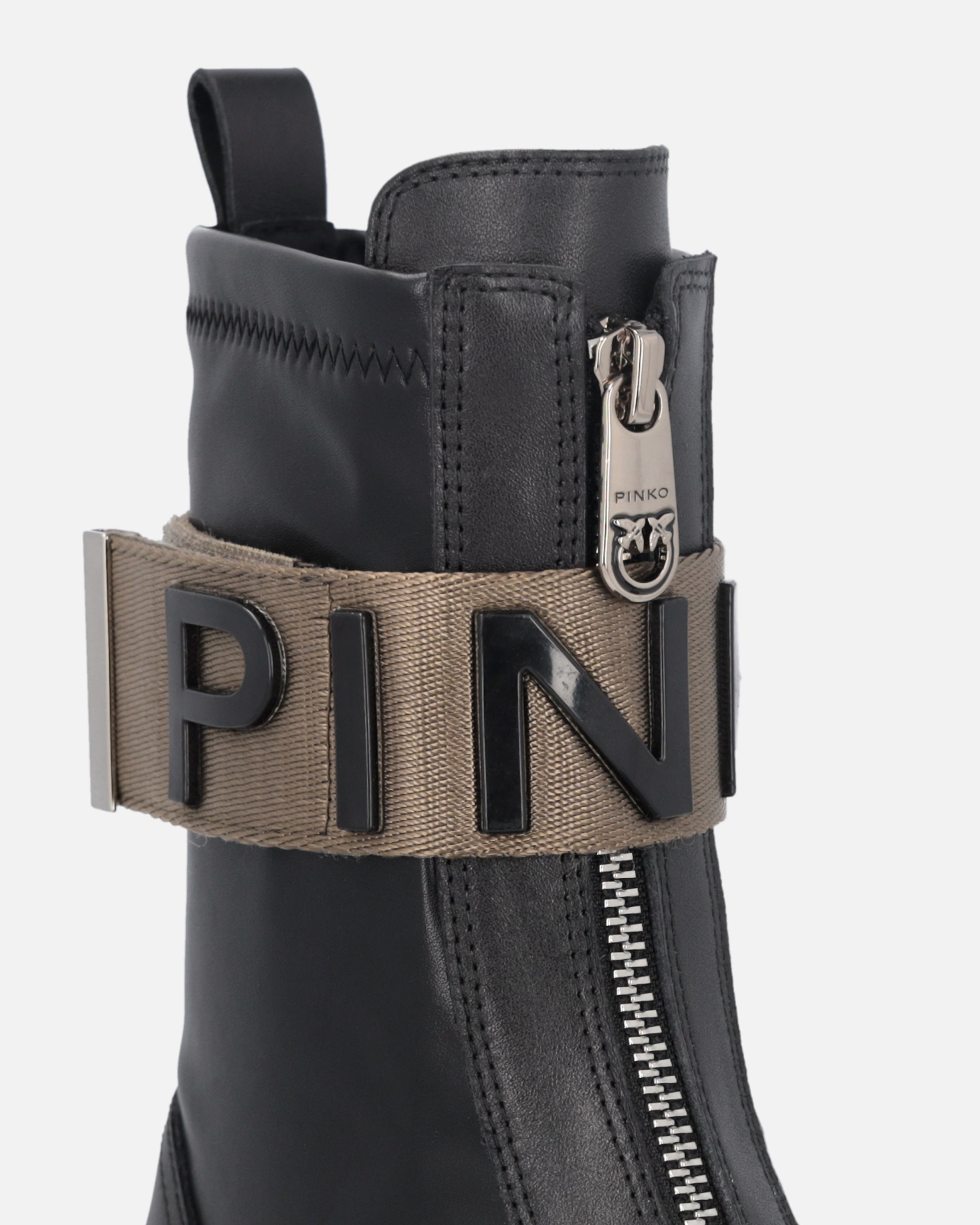 Дамски боти кубинки Women’s ankle boots PINKO Mia 13 SD0219P061 Z99 Black detail view