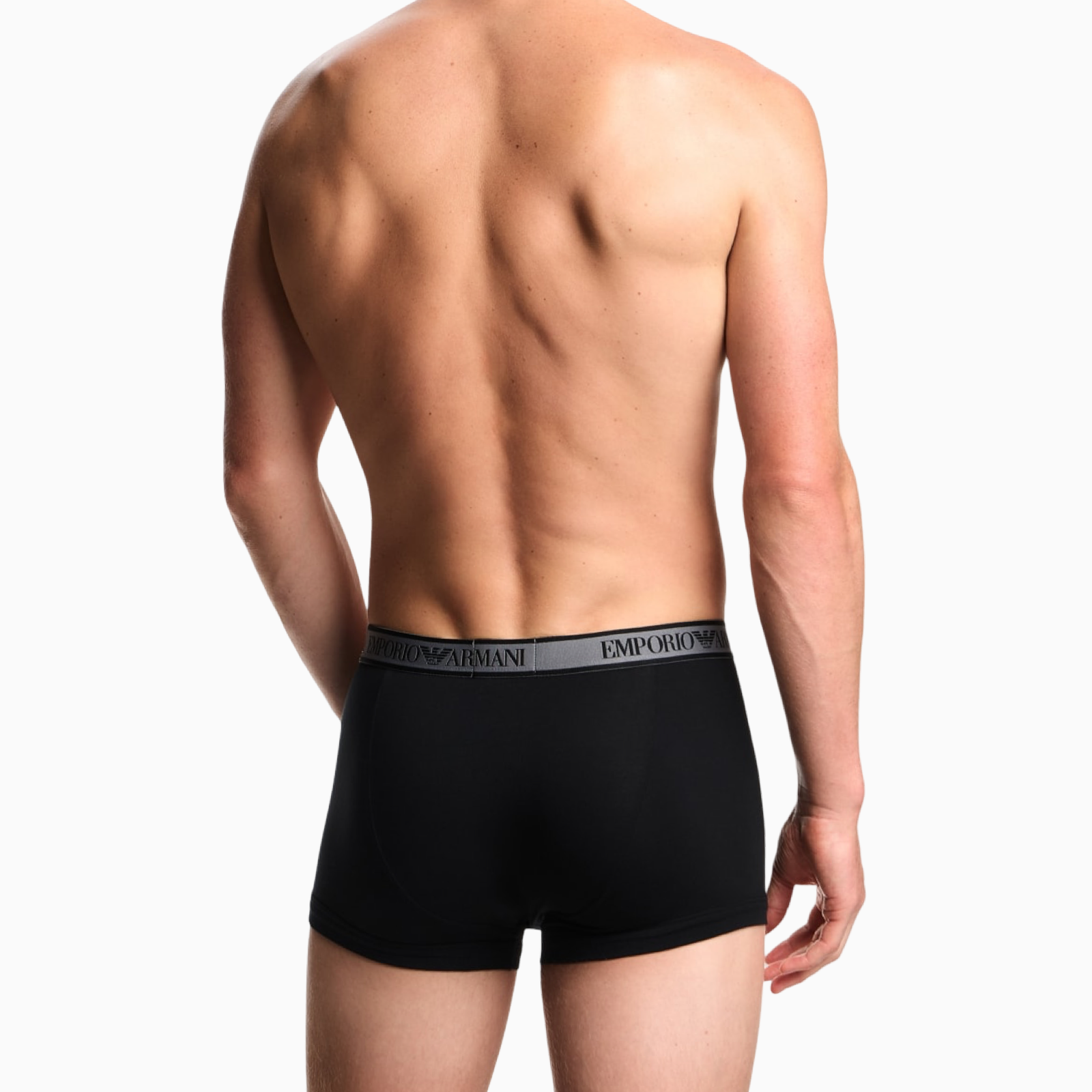Мъжки черни боксерки Emporio Armani Men 3-pack boxers EM000259 AF10779 MC406 Back View