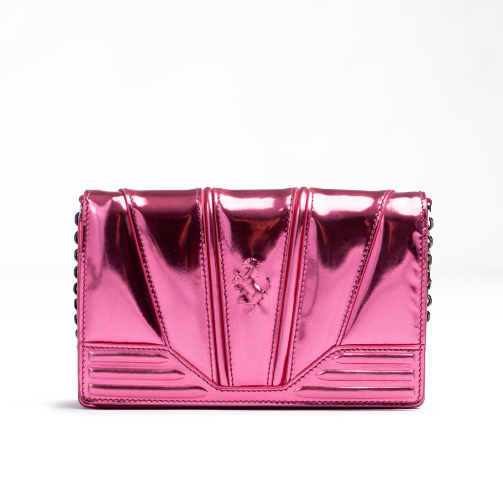 Ferrari GT Patent Leather Bag Front View