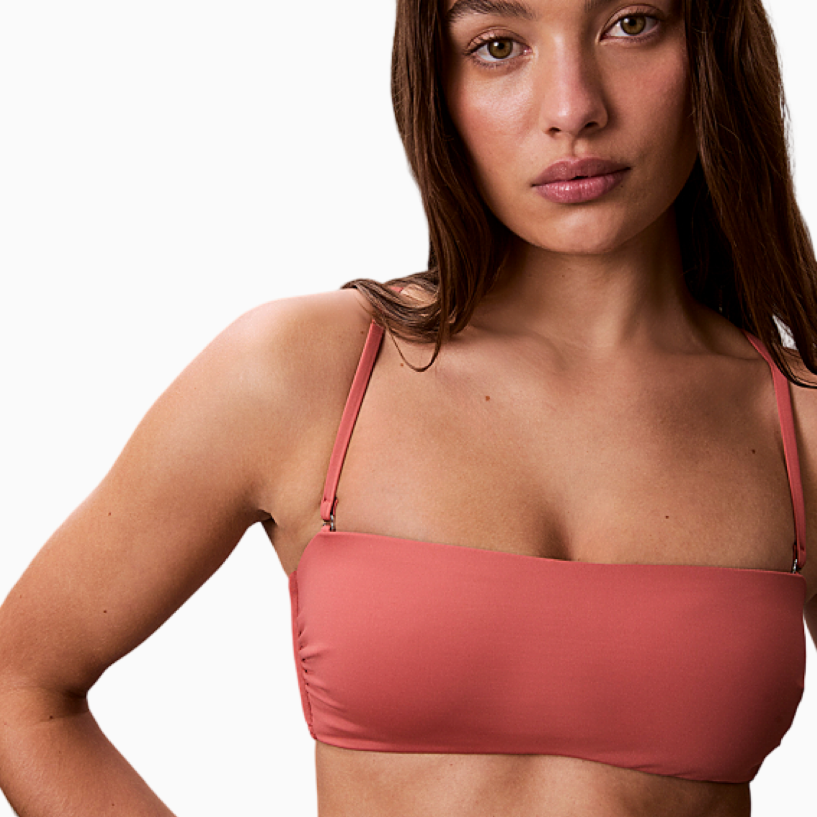 Дамски бански горно Calvin Klein Swimwear Bandeau Top LV00Q62845 VCC Close-Up