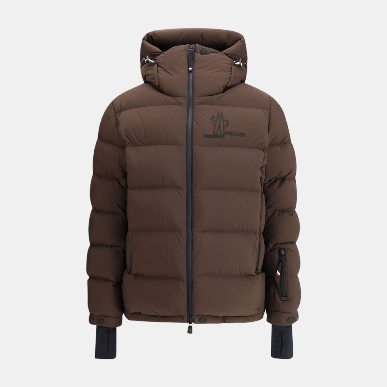 Moncler Grenoble Isorno Hooded Men Down Ski Jacket K20971A 000505 39X6 Front View