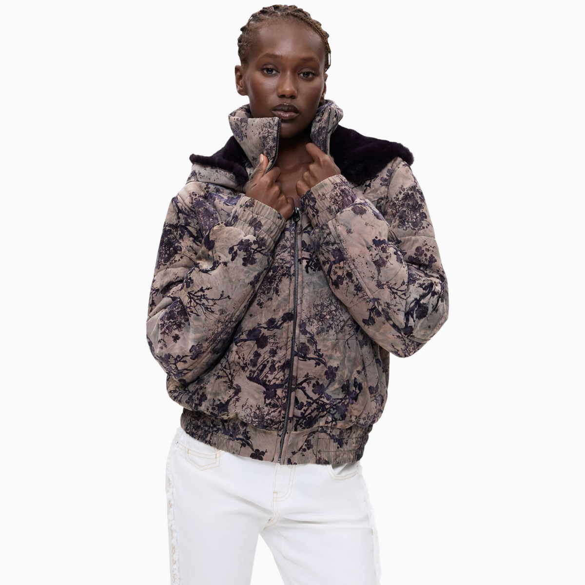 Дамско яке Desigual Women Jacket 26WWEW42 2044 Front View