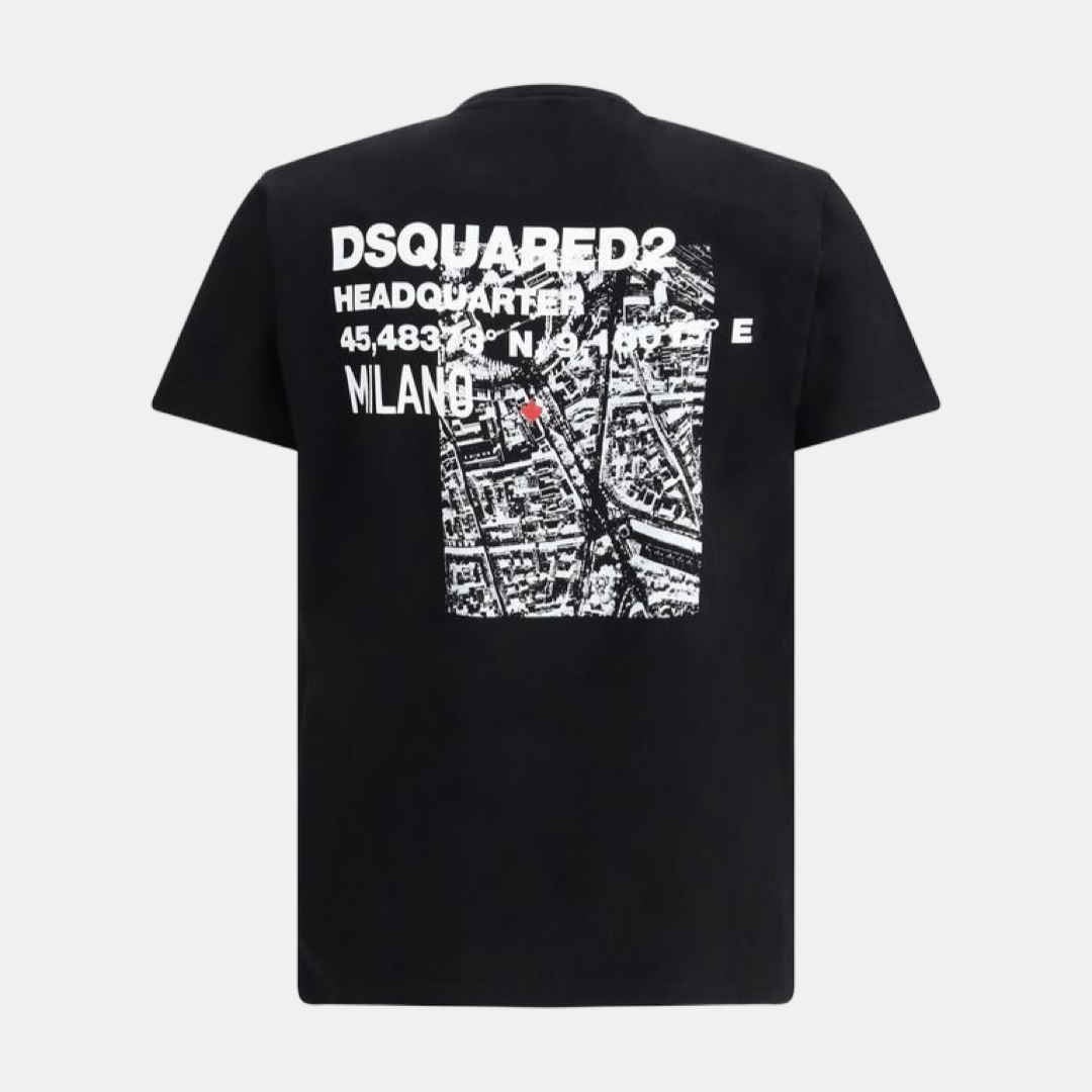 Мъжка черна тениска Dsquared² Ceresio Men T-Shirt