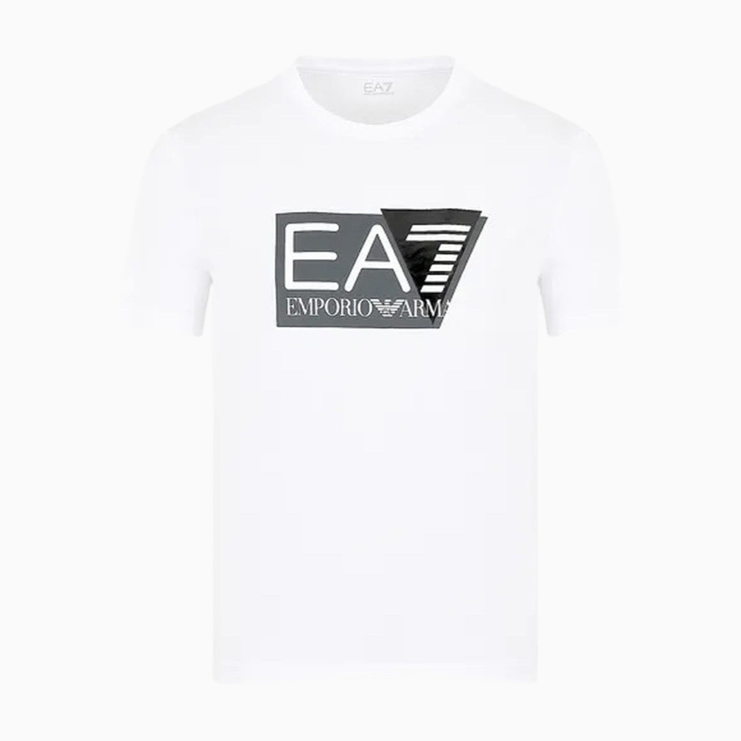 Мъжка бяла тениска EA7 Emporio Armani 3DPT81 PJM9Z