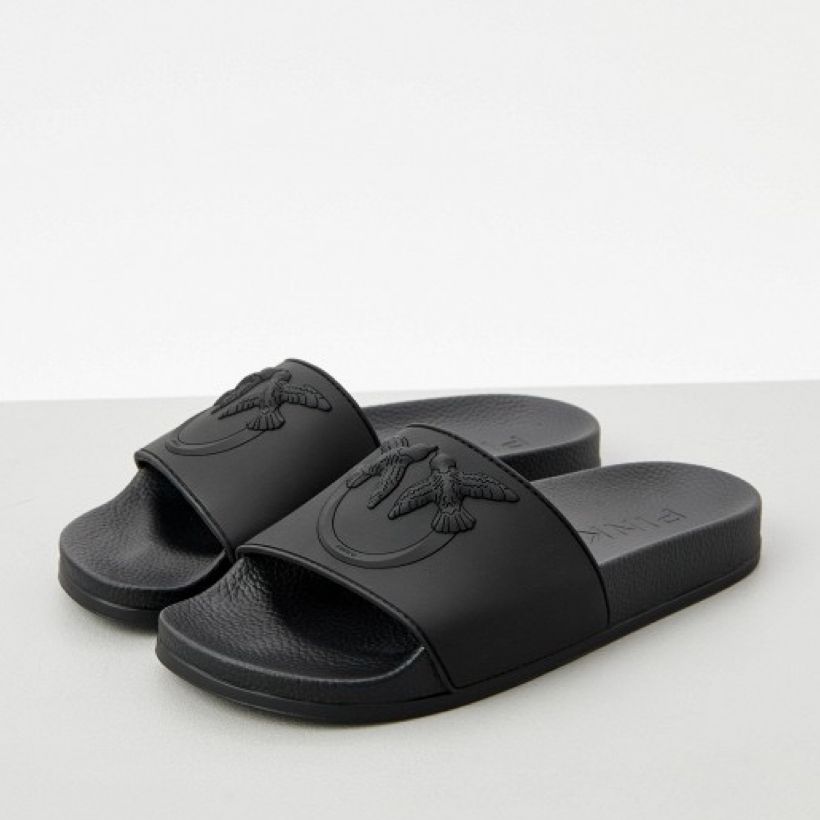 Дамски черни чехли Pinko Women Slippers SS0093 E027 Z99 Lateral View