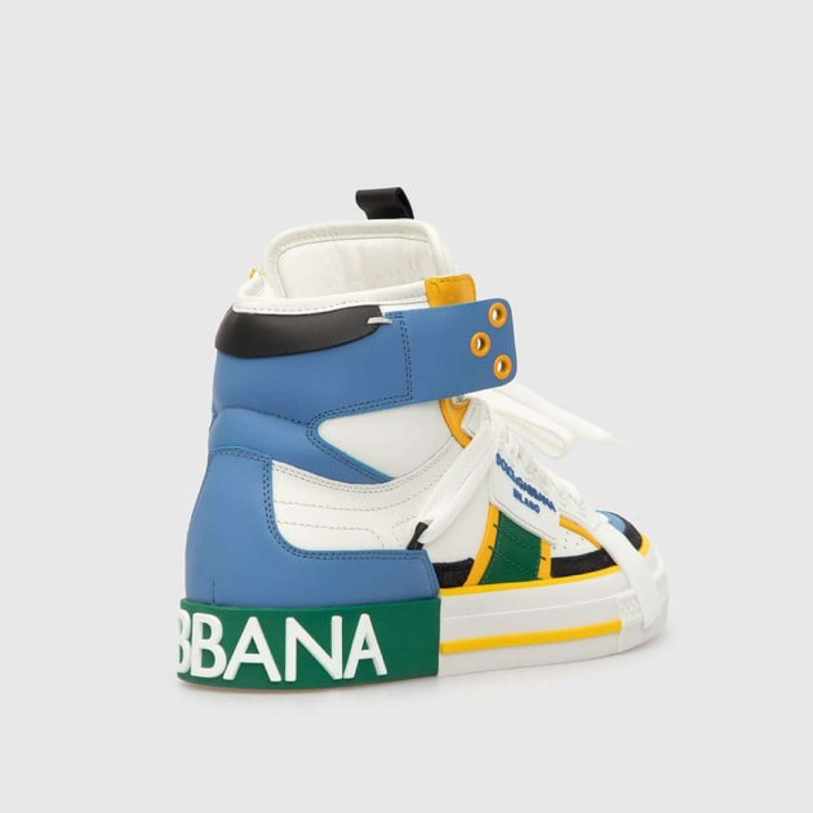 Dolce & Gabbana Custom 2.Zero High Top Men Sneakers Heel View
