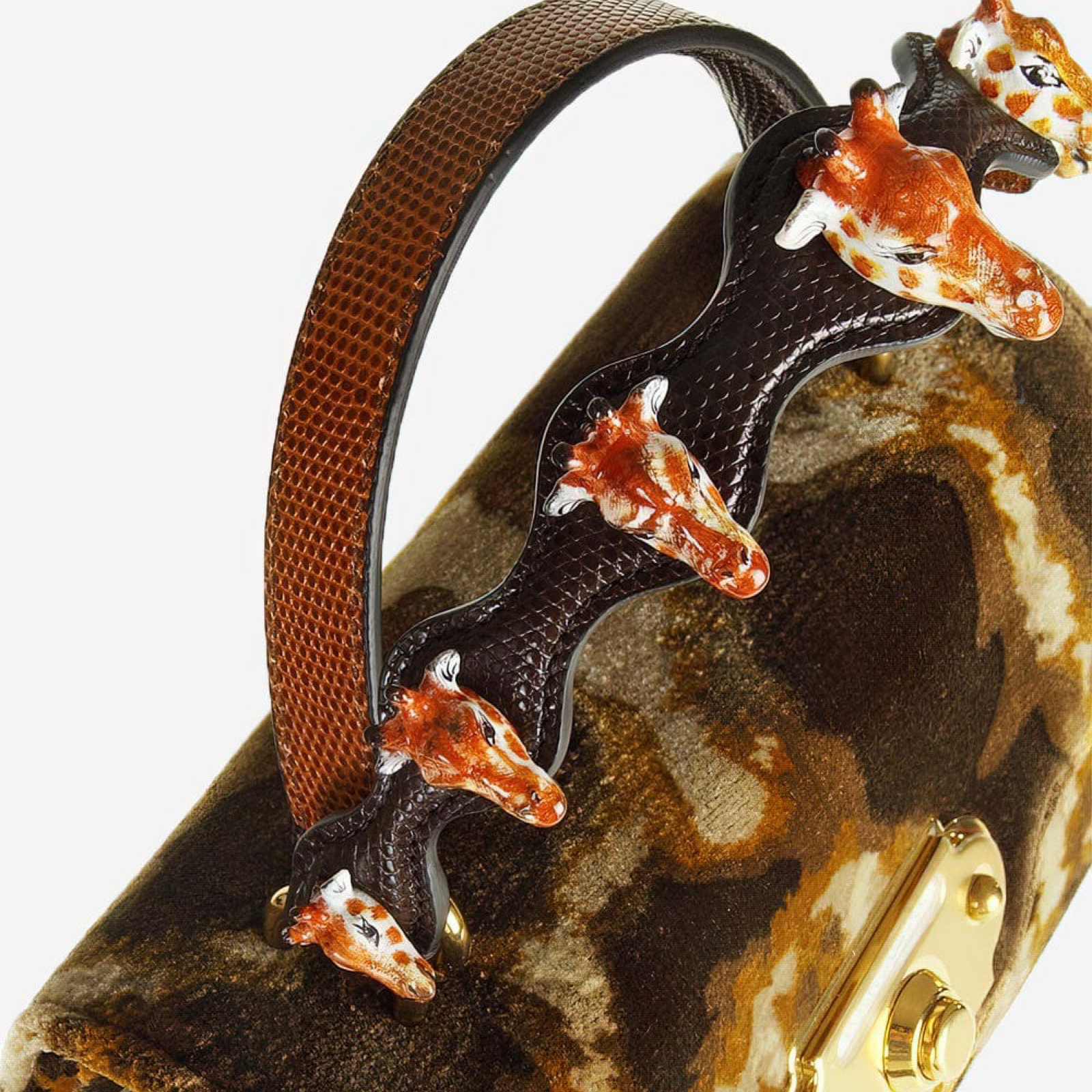 Дамска чанта Dolce & Gabbana Giraffe Pattern Welcome Handbag