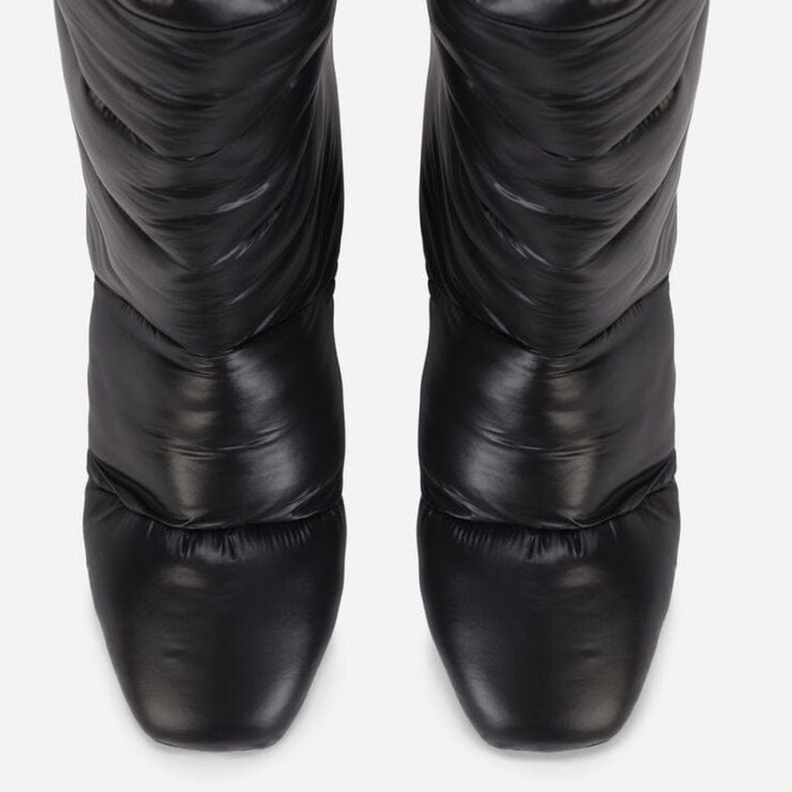 Dolce & Gabbana DG Logo Heel Quilted Women Ankle Boots Top View