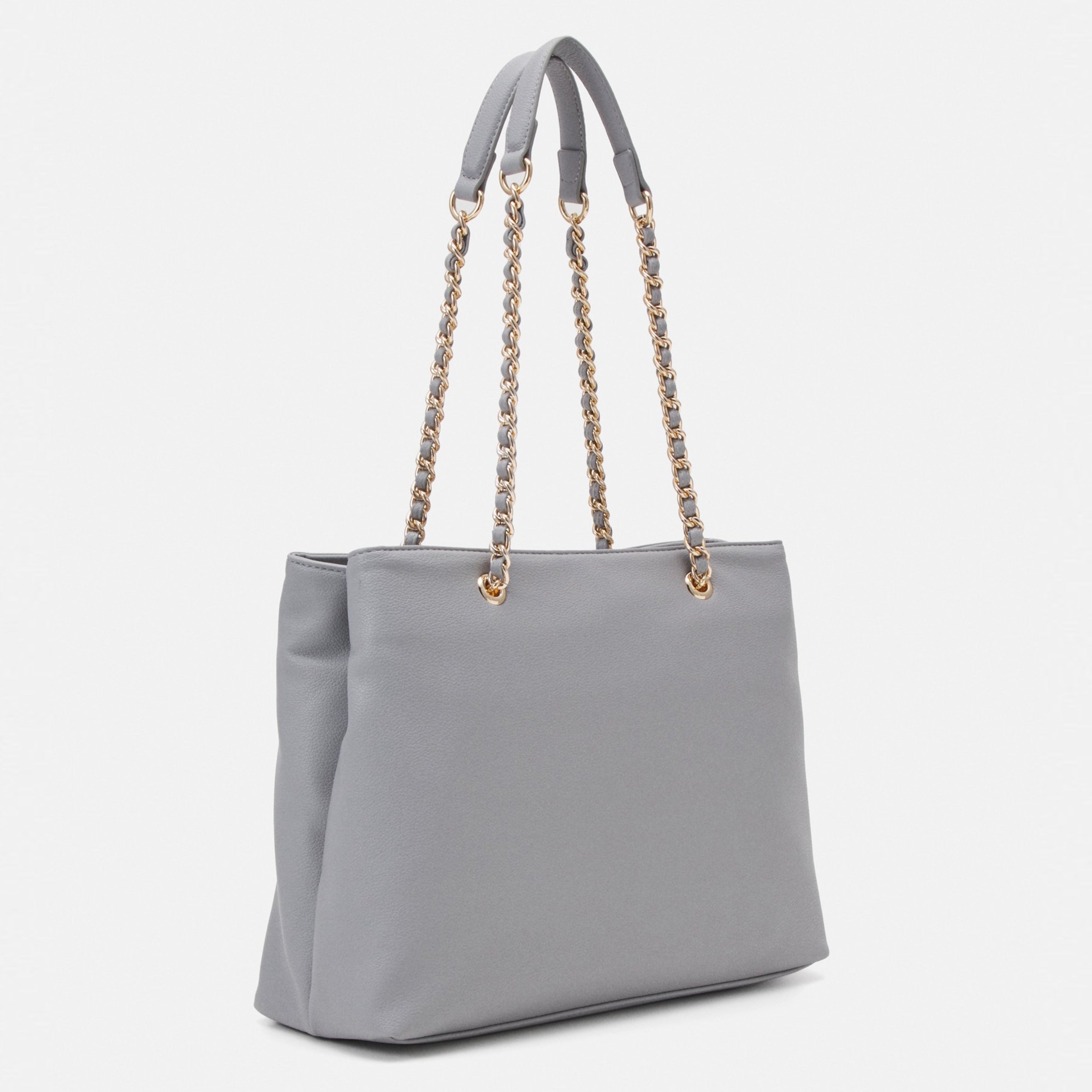 Дамска голяма чанта в сиво Women’s Tote Bag Valentino Arcadia VBS89O01 Gray