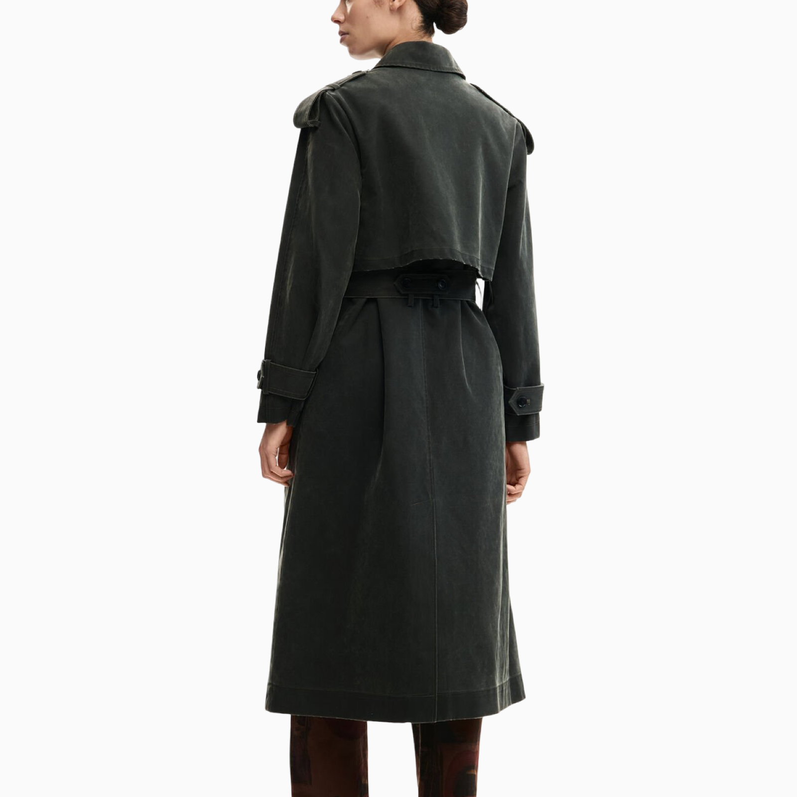 Дамско палто Desigual Women Trench Coat 26SWEWXC 2006 Back View