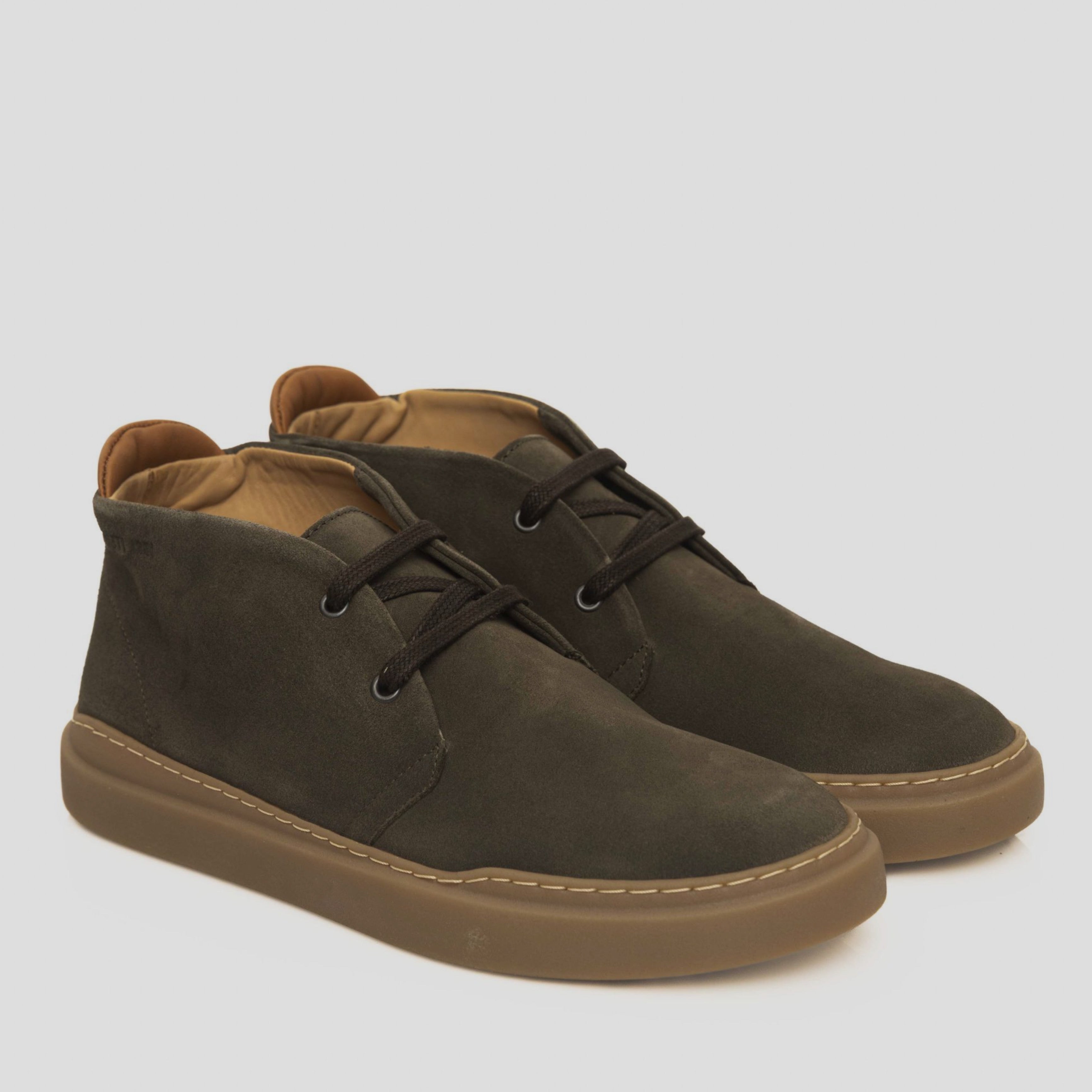 Мъжки боти Cerruti 1881 Men’s Suede Chukka Ankle Boots Olive green angled view