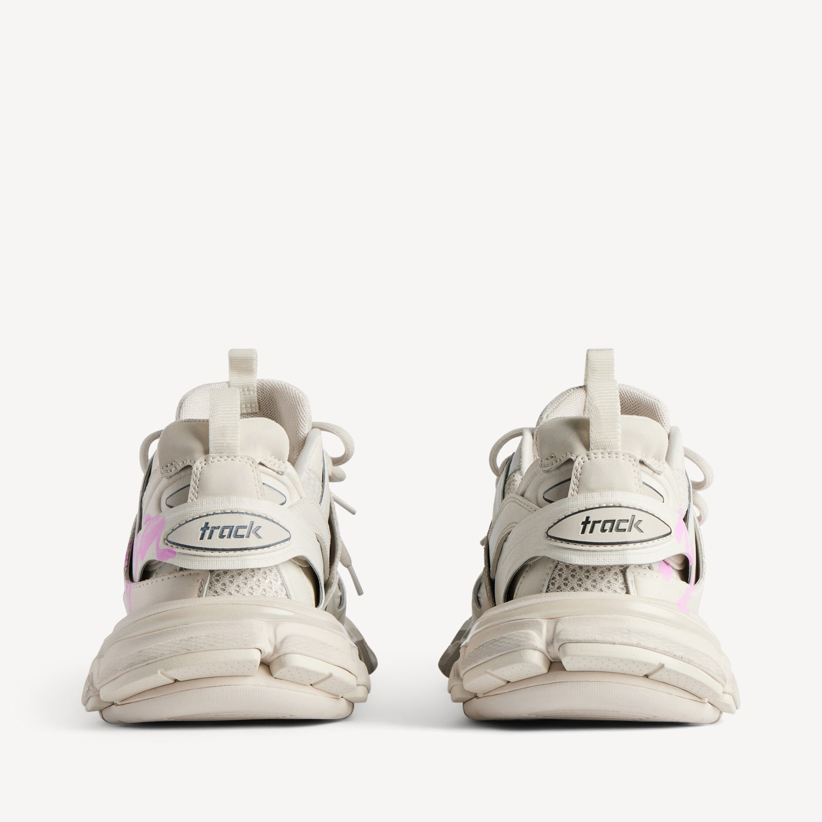 Balenciaga Track Signature Sneakers 542436WTRHW9250 Heel View