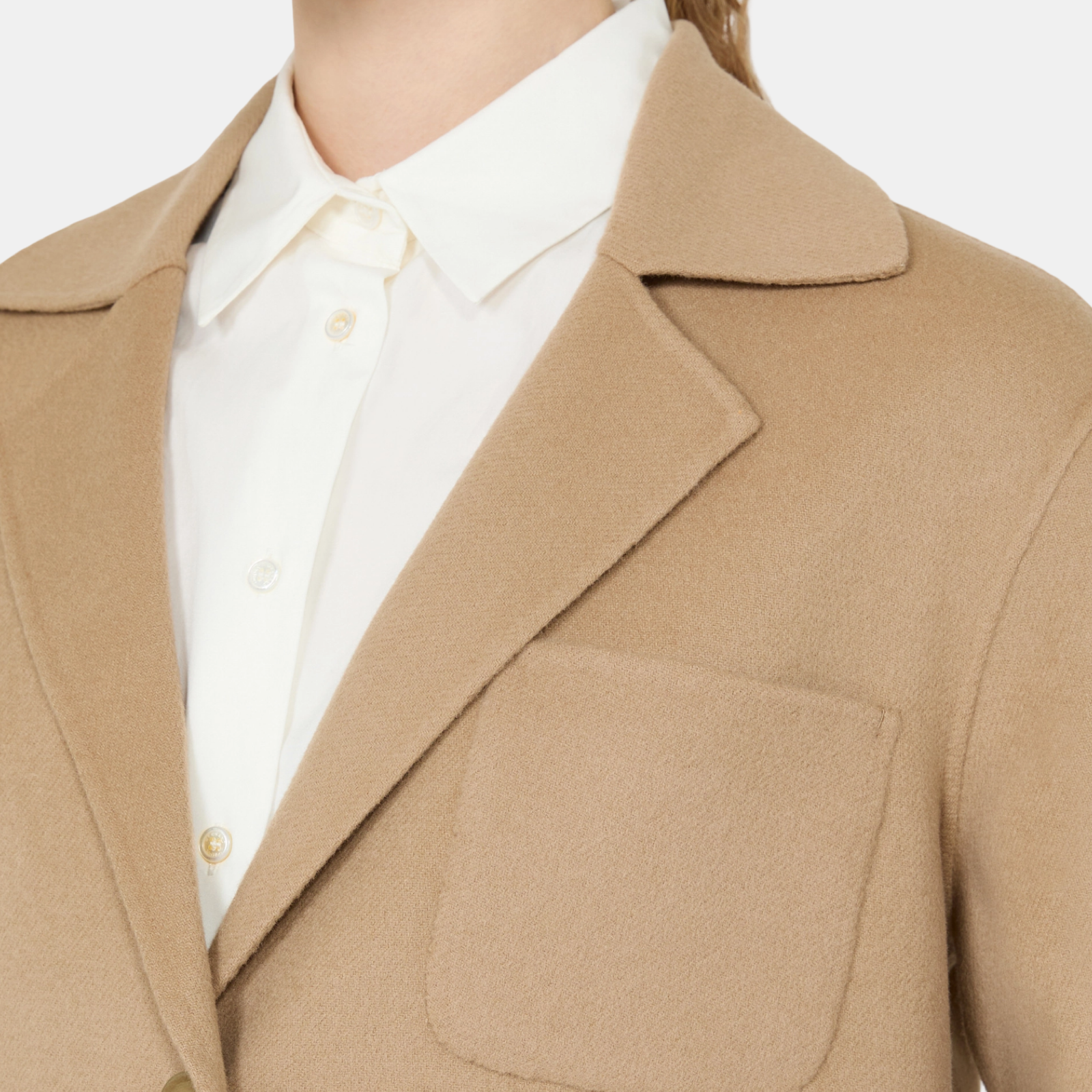 Max Mara Double Cropped Jacket WE5046026106063 CAMEL Close-Up