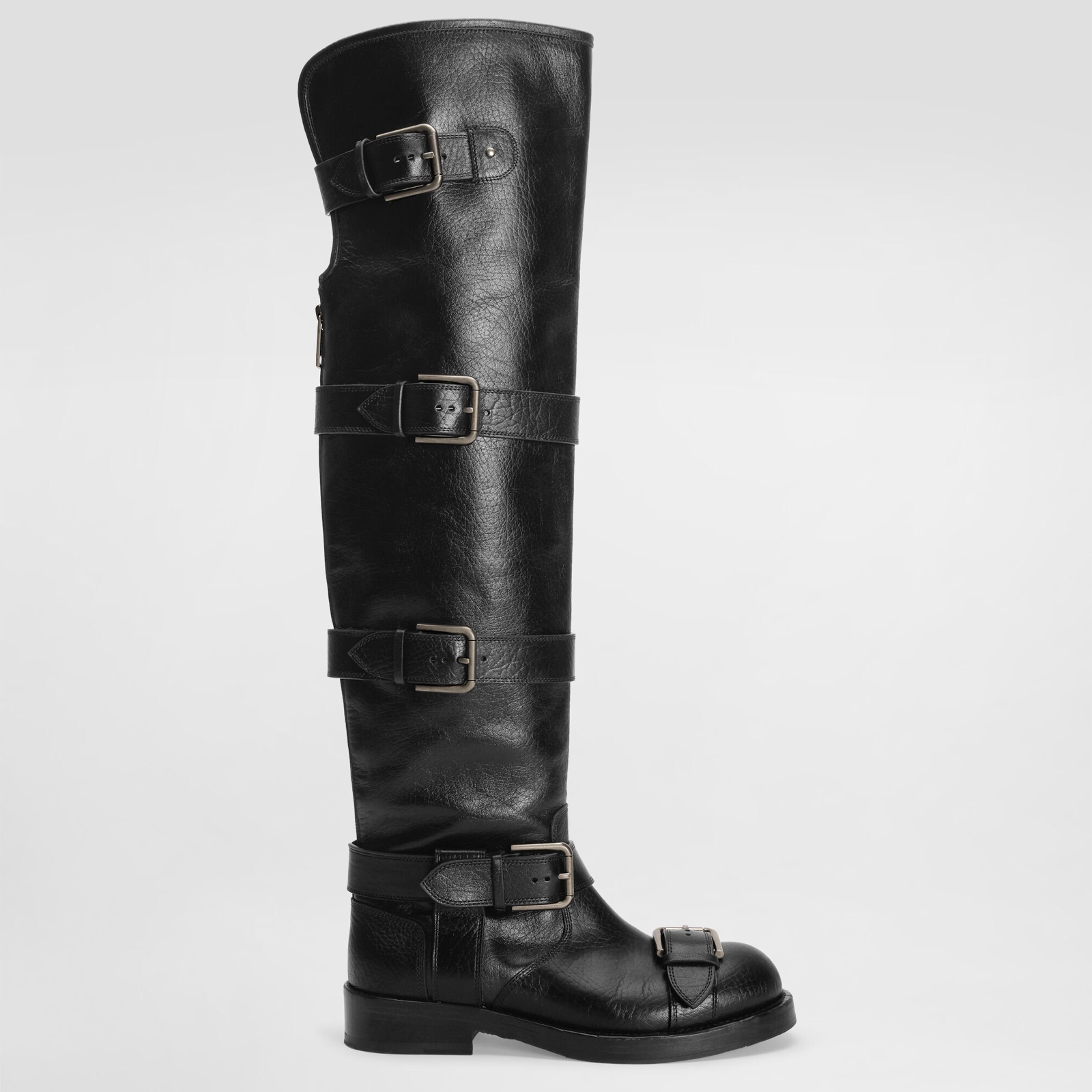 Dolce & Gabbana Horse Leather Women Boots Lateral View