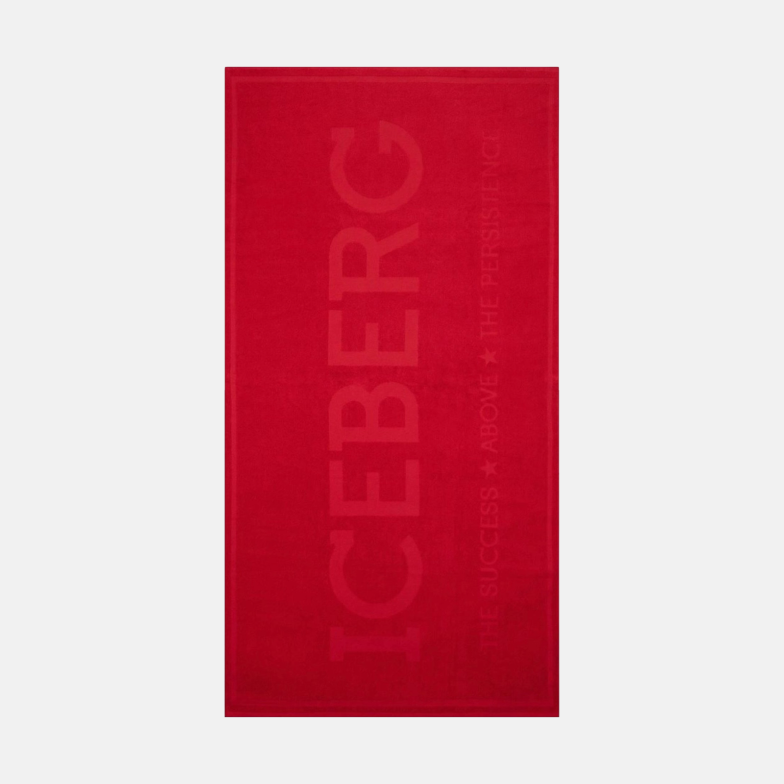 Червена плажна кърпа Iceberg ICE25TW01 Red Front View