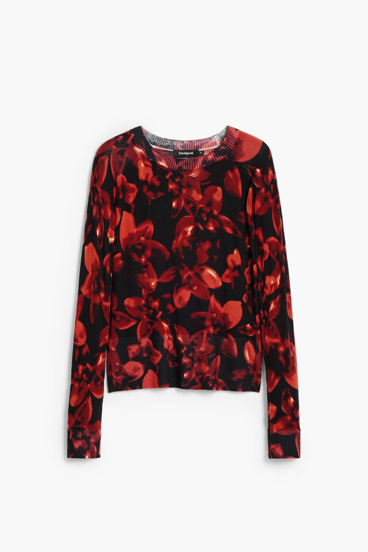 Дамски пуловер Women’s sweater Desigual 25WWJF162000 Red/Black standart view