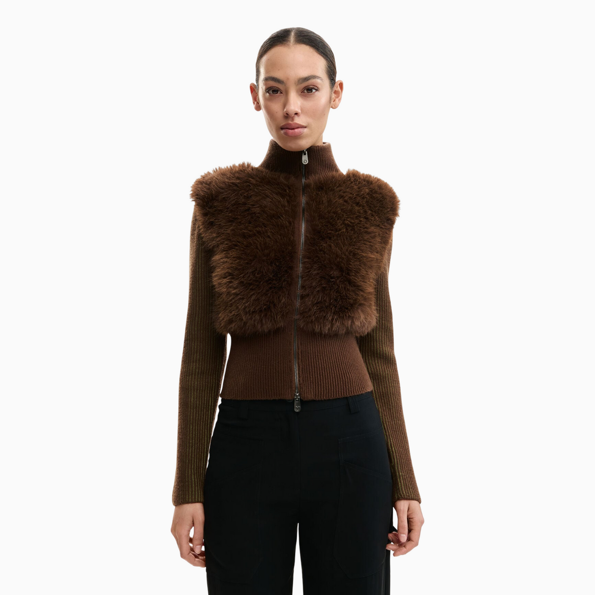 Дамска жилетка Desigual Women Cardigan 26SWJFX0 6000 Front View