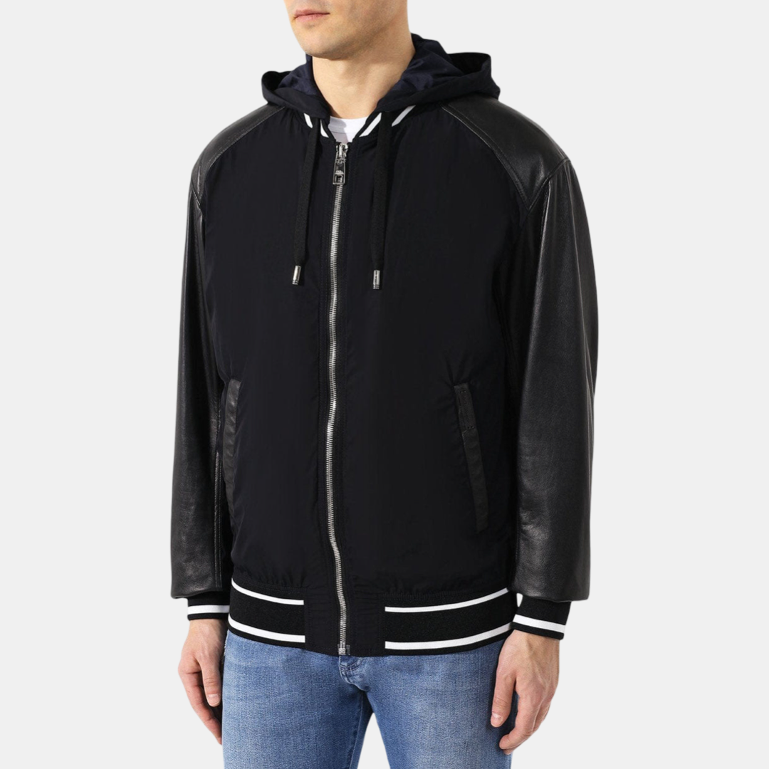 Мъжко черно яке Dolce & Gabbana Men Blouson Jacket