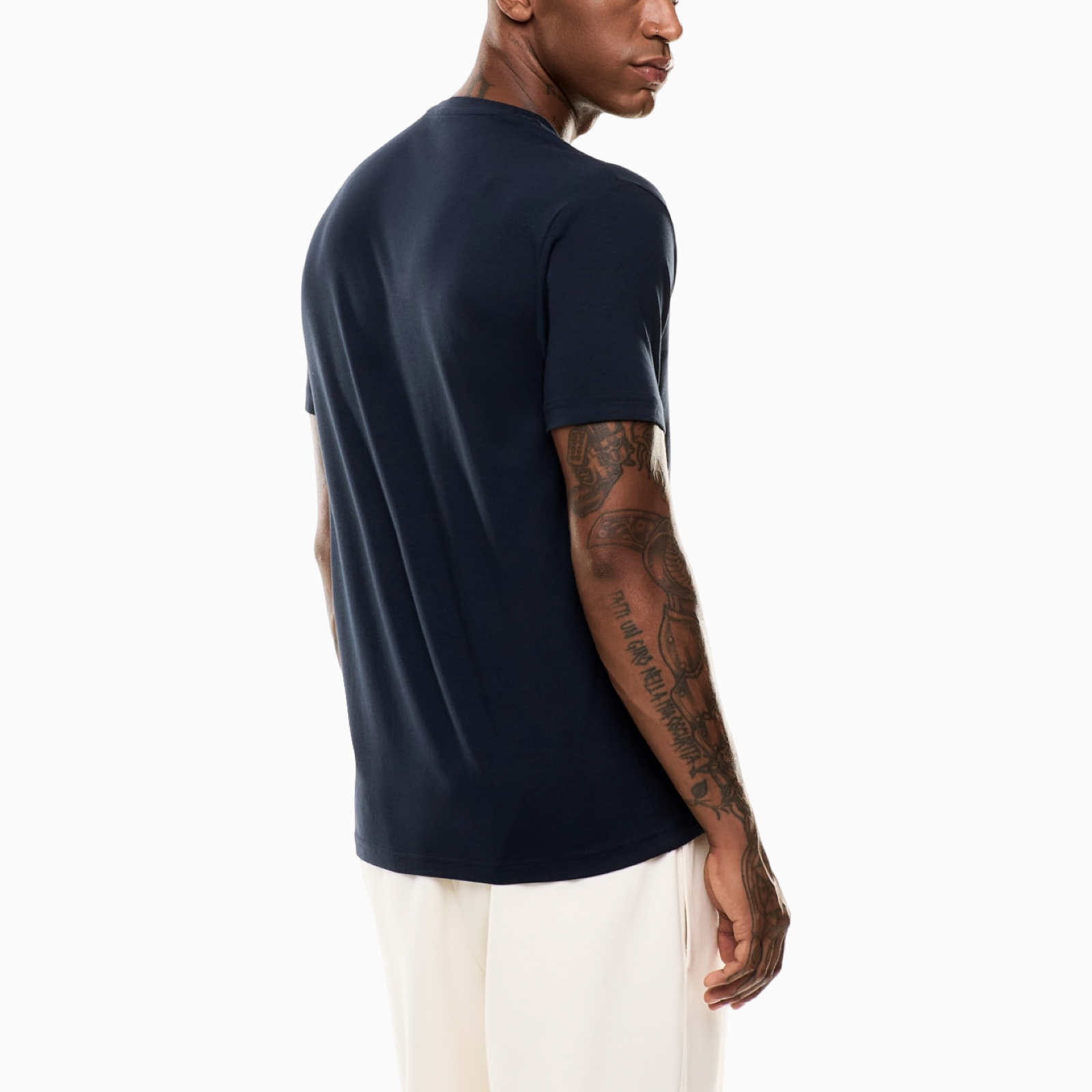 Мъжка синя тениска EA7 Emporio Armani Men T-shirt 7M000899 AF10373 Back View