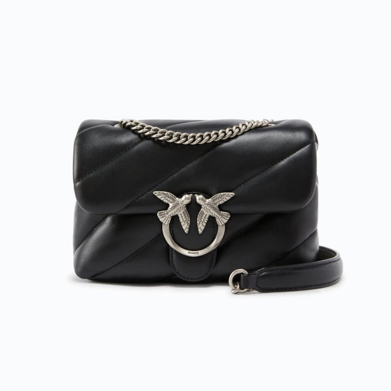 Дамска чанта Pinko Love Mini Puff Maxi Quilt Shoulder Bag 100039 A0F2 Z99O Front View