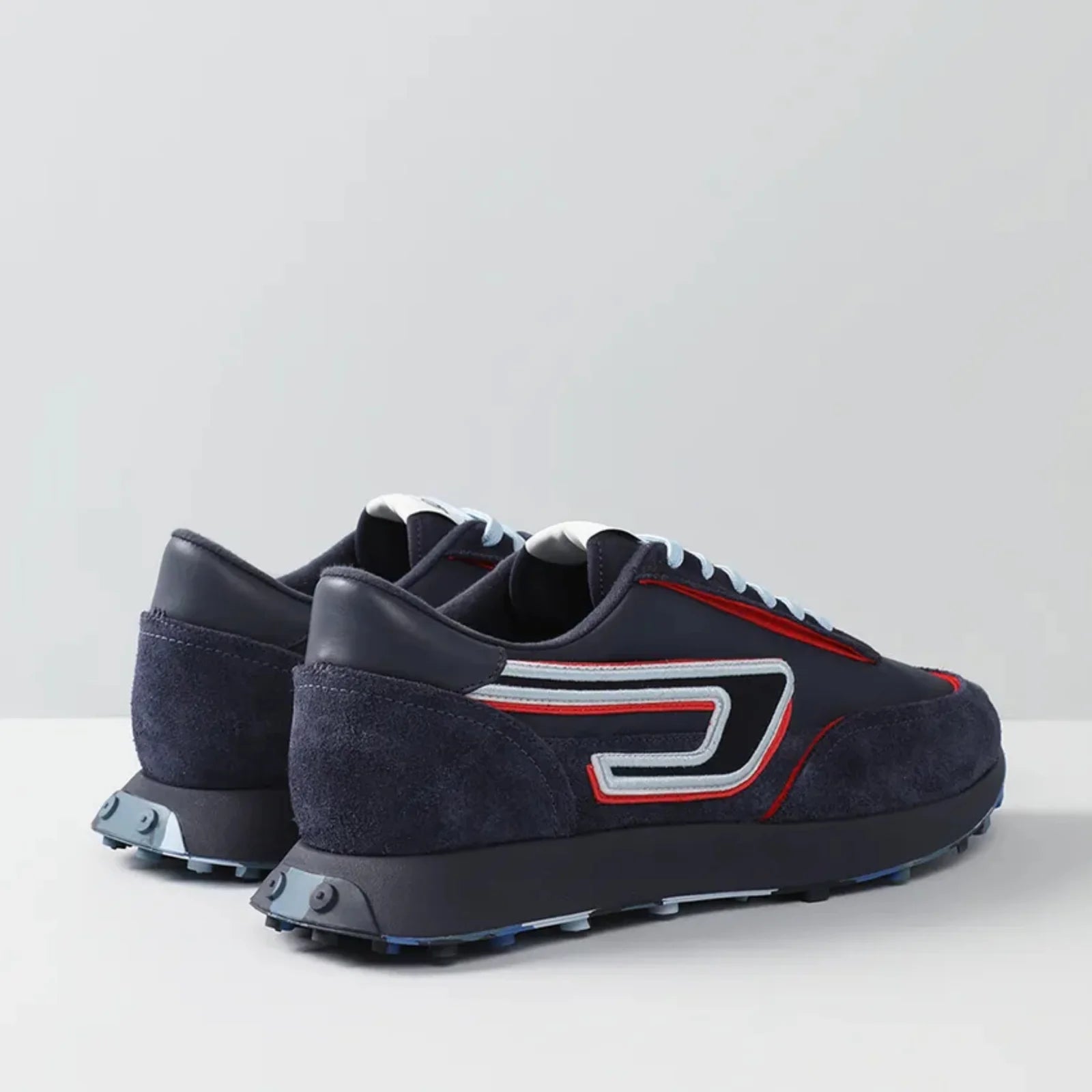 Men sneakers Diesel S-Racer LC Y02873 P5136 H9435 Seaborne / Stone blue / Red Alert