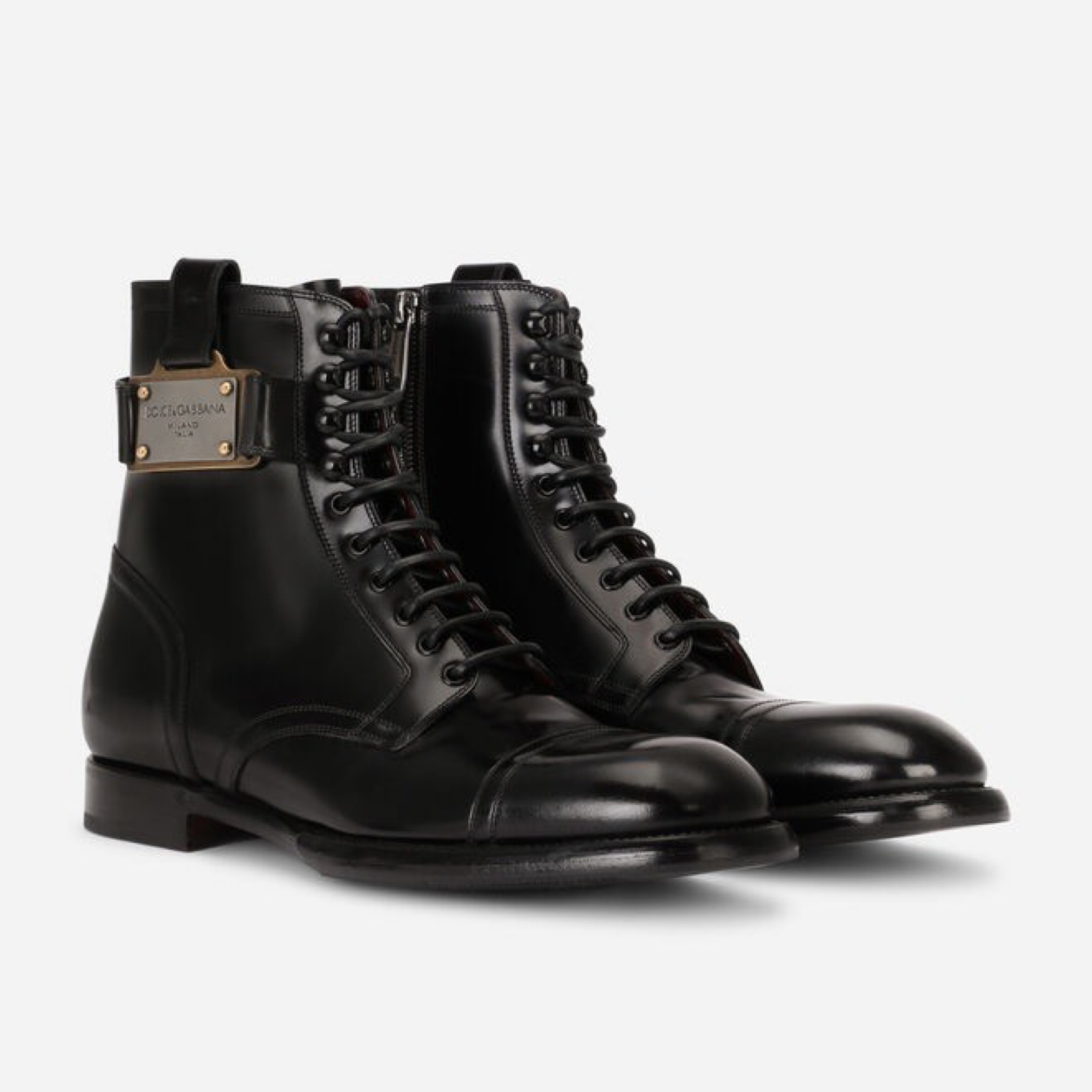 Dolce & Gabbana Michelangelo Mid Calf Men Boots Lateral View