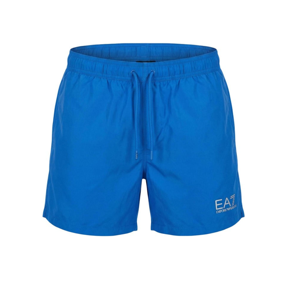 Мъжки сини бански EA7 Emporio Armani Men Swimwear 7M001677 AF13019 Front View