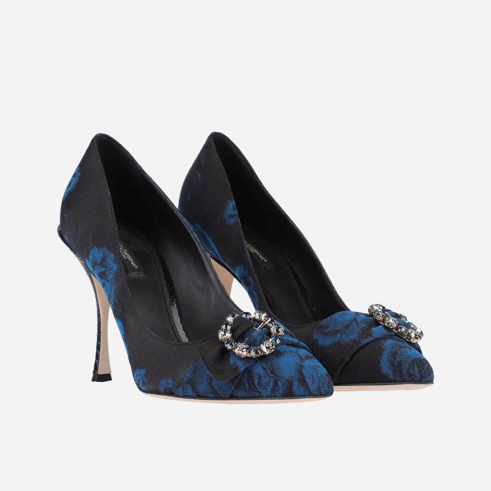 Dolce &amp; Gabbana Елегантни помпи, украсени със сини кристали
